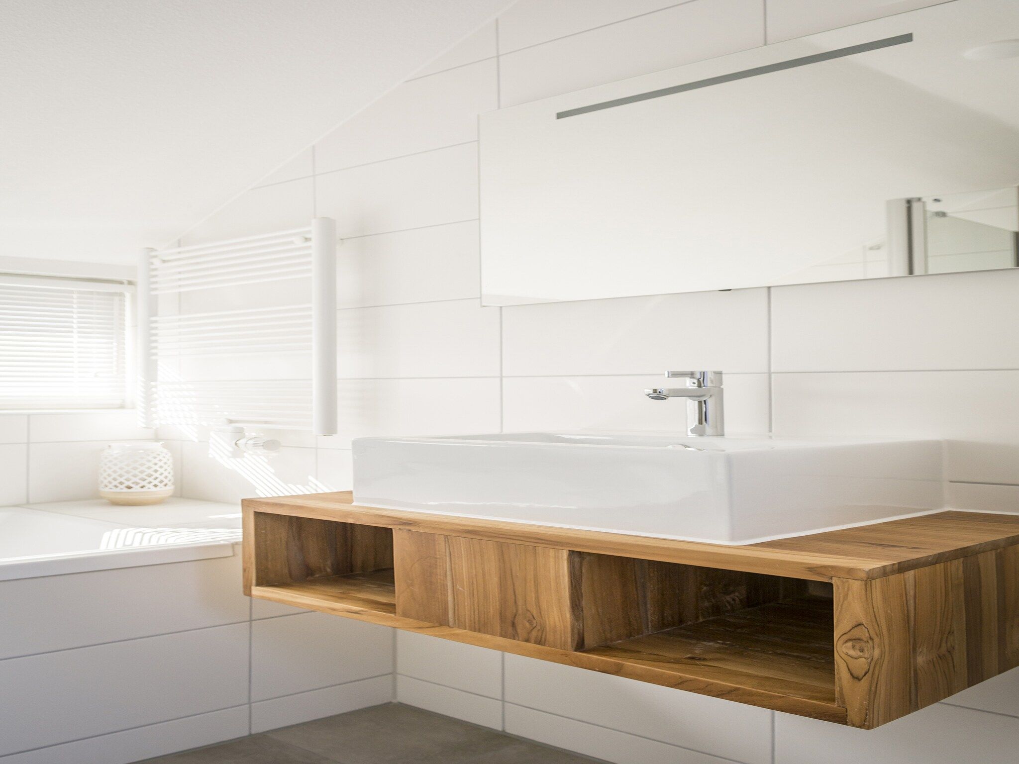 De badkamer van Landhuis Bouwlust K in De Cocksdorp Texel