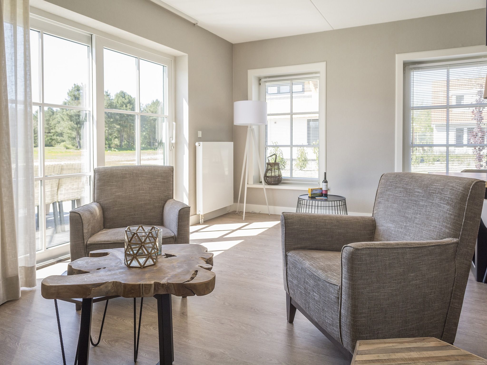 De woonkamer van Bouwlust G21 in De Cocksdorp - Texel