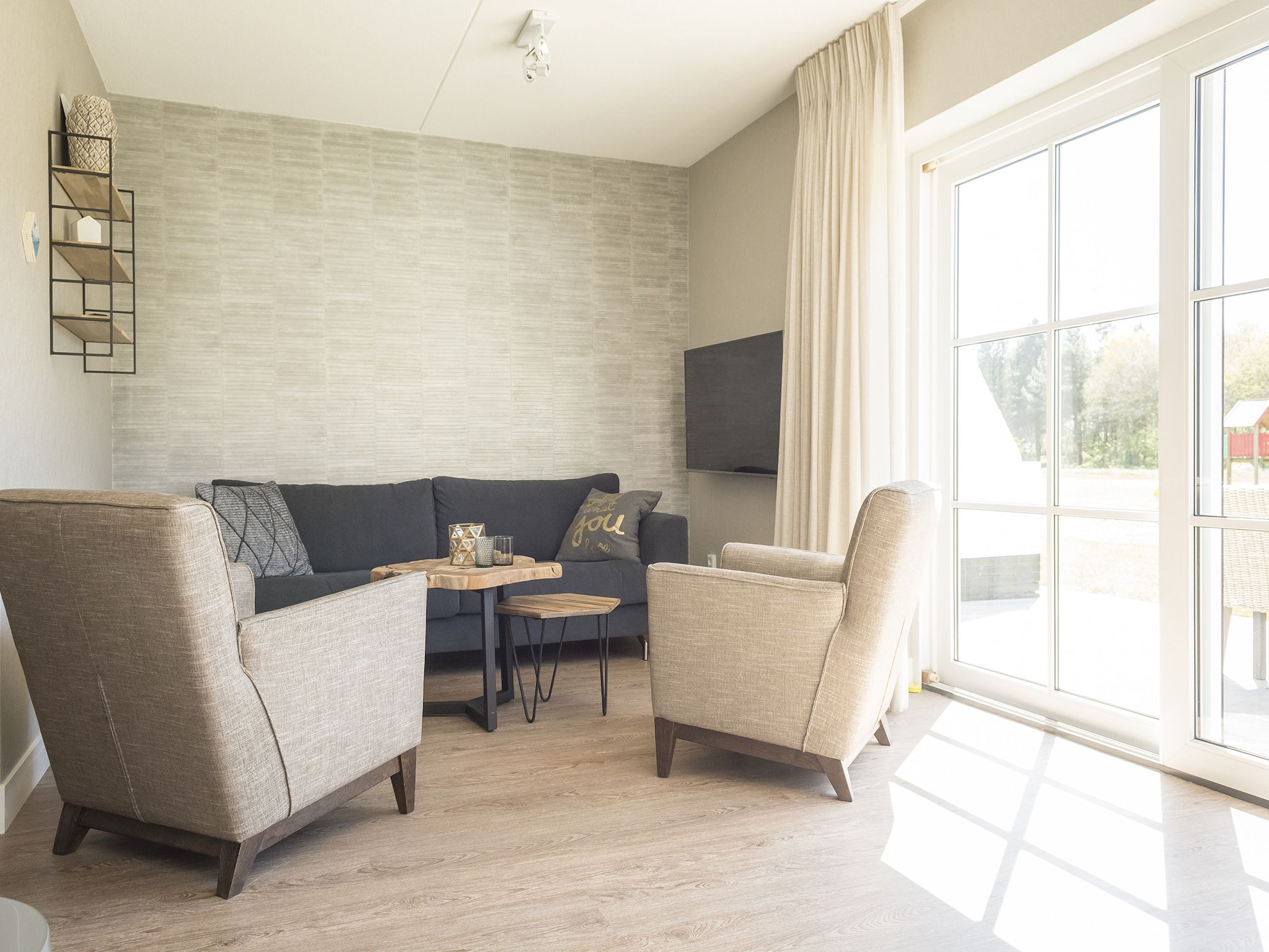 De woonkamer van Bouwlust G21 in De Cocksdorp - Texel