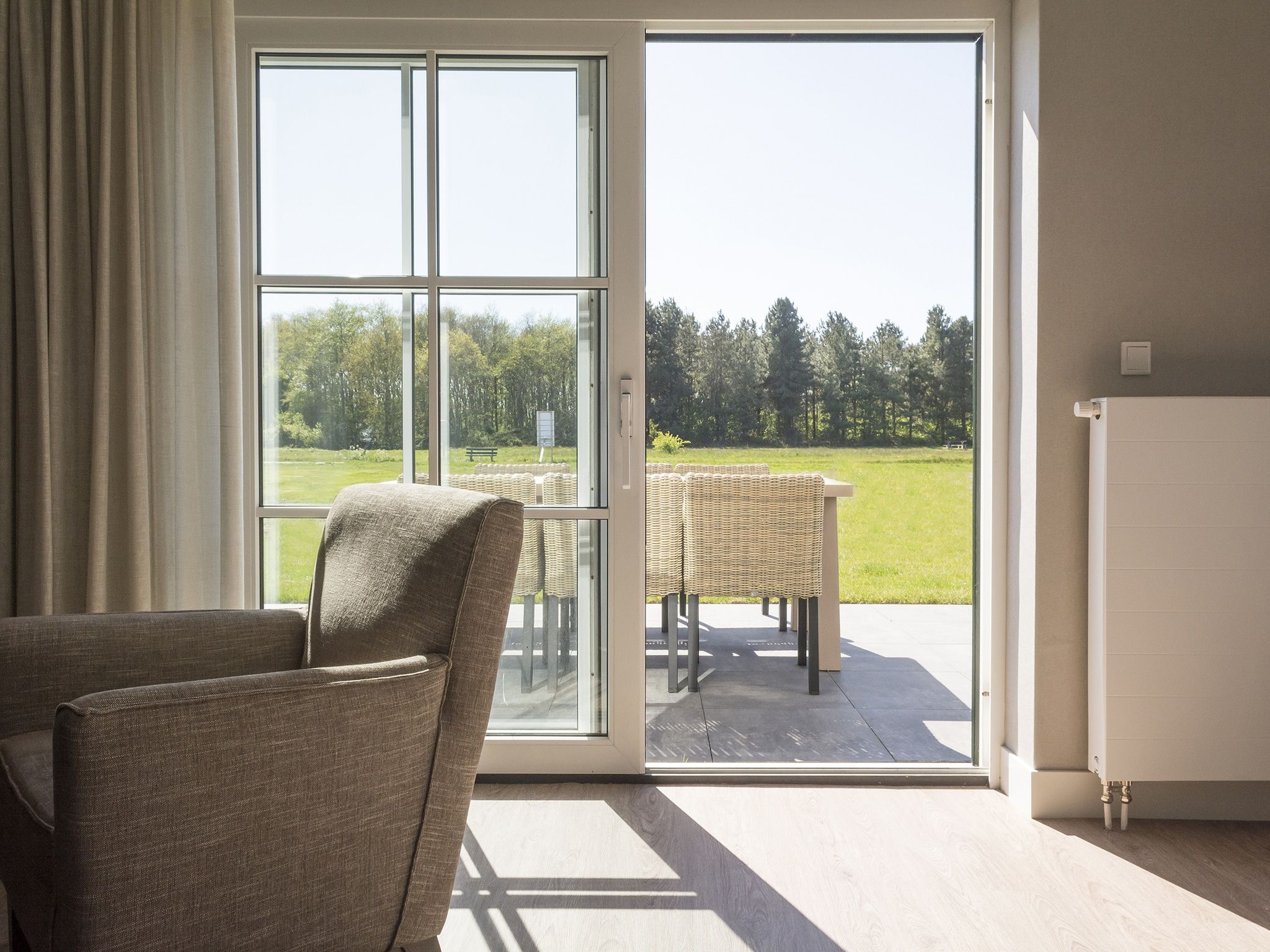 De woonkamer van Bouwlust G21 in De Cocksdorp - Texel