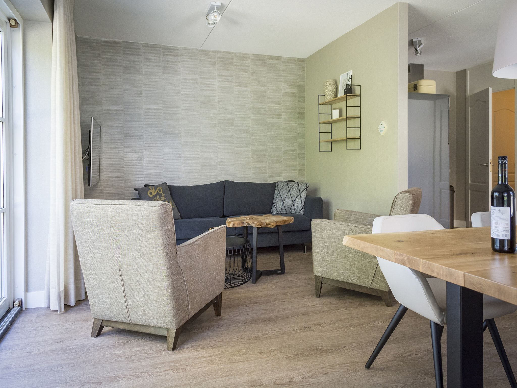 De woonkamer van Bouwlust G21A in De Cocksdorp - Texel