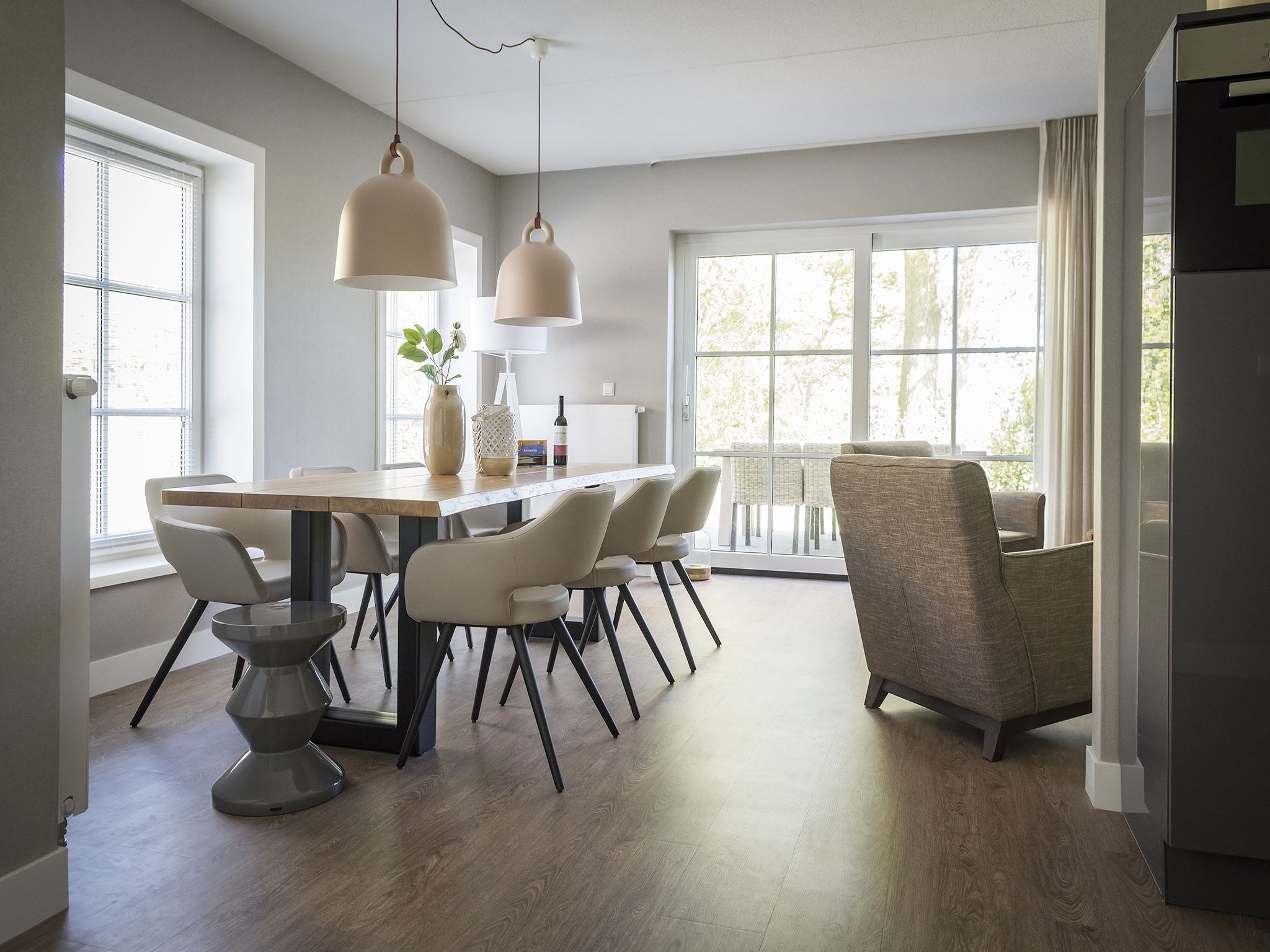 De eetkamer van Bouwlust G21A in De Cocksdorp - Texel