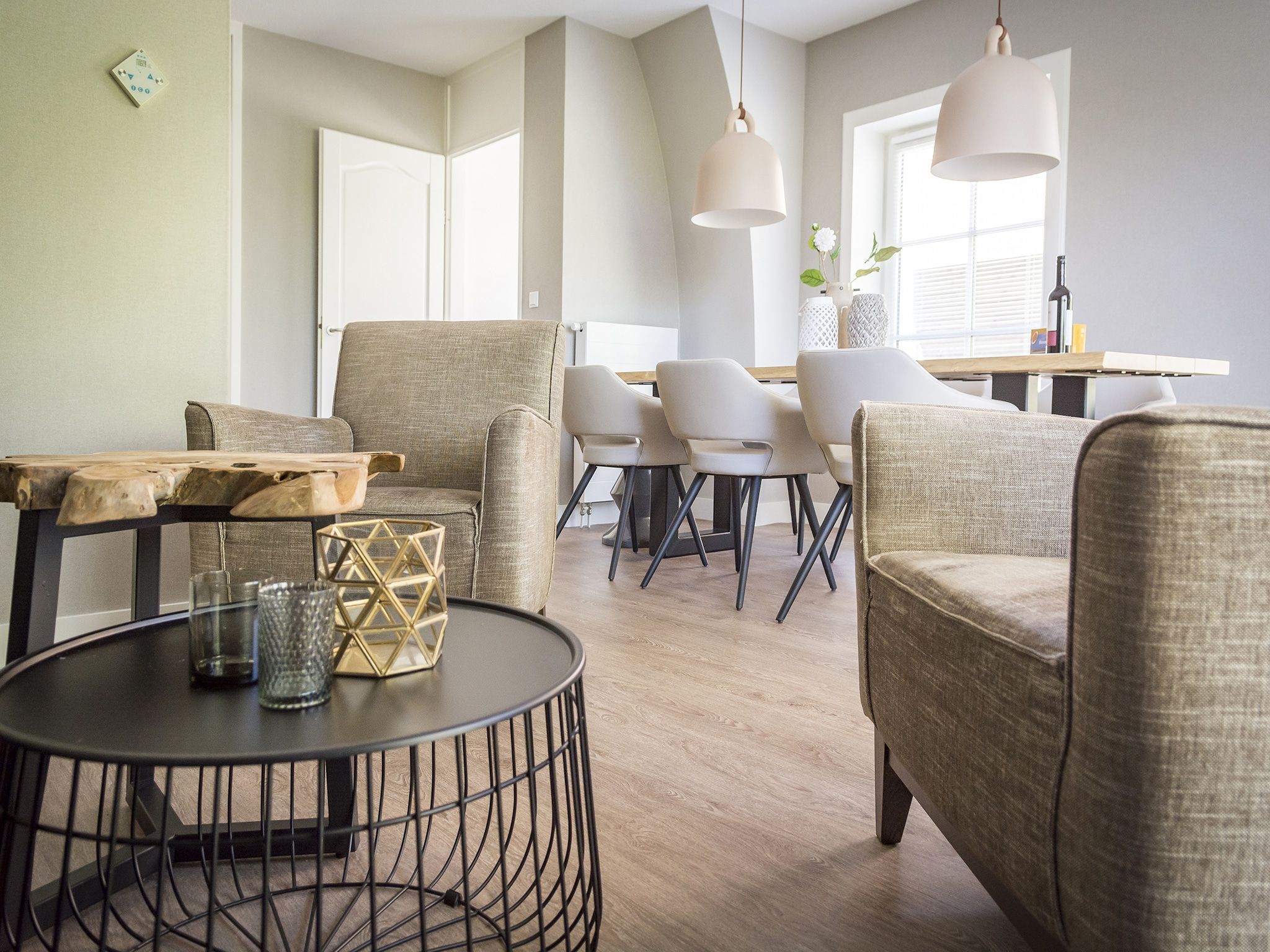 De woonkamer van Bouwlust G21A in De Cocksdorp - Texel