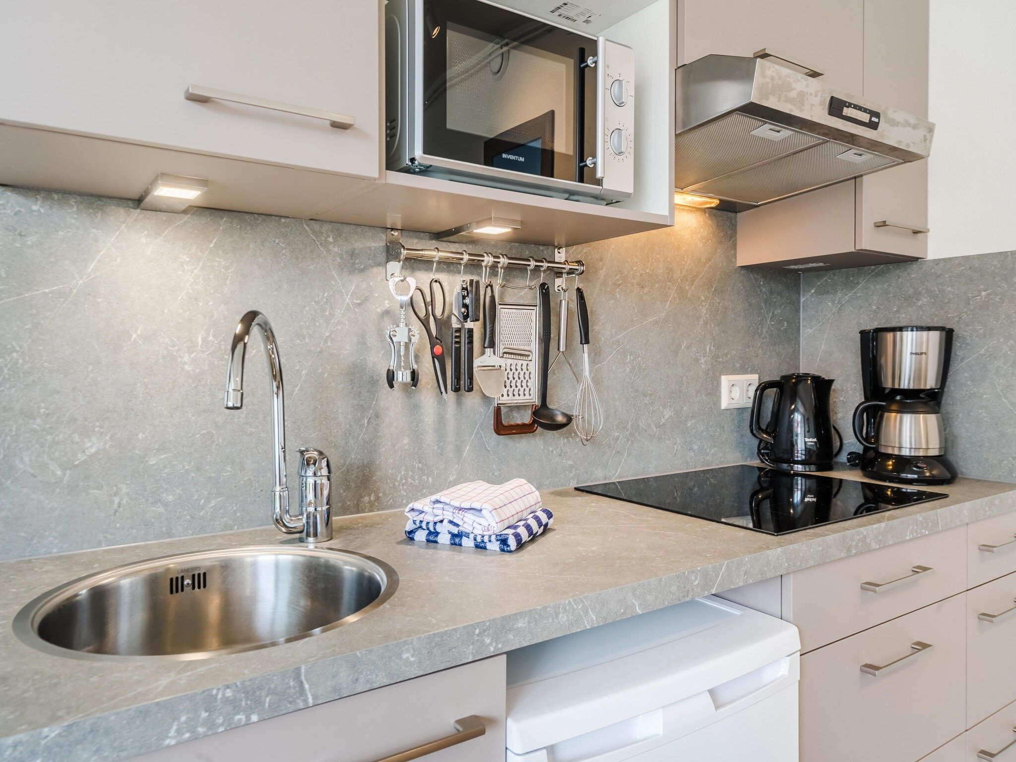 De keuken van Bosch en Zee 3 in De Koog Texel