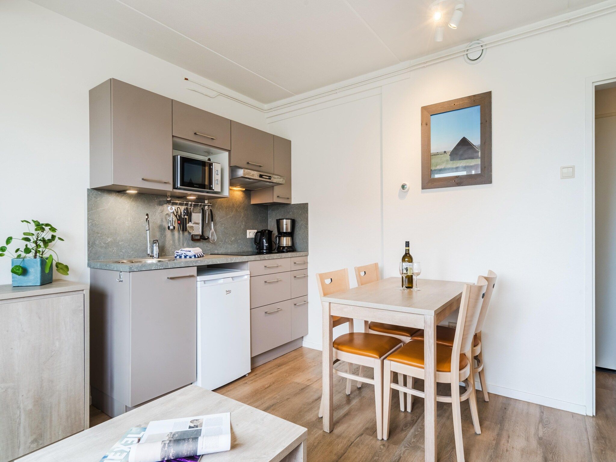 De keuken van Bosch en Zee 3 in De Koog Texel