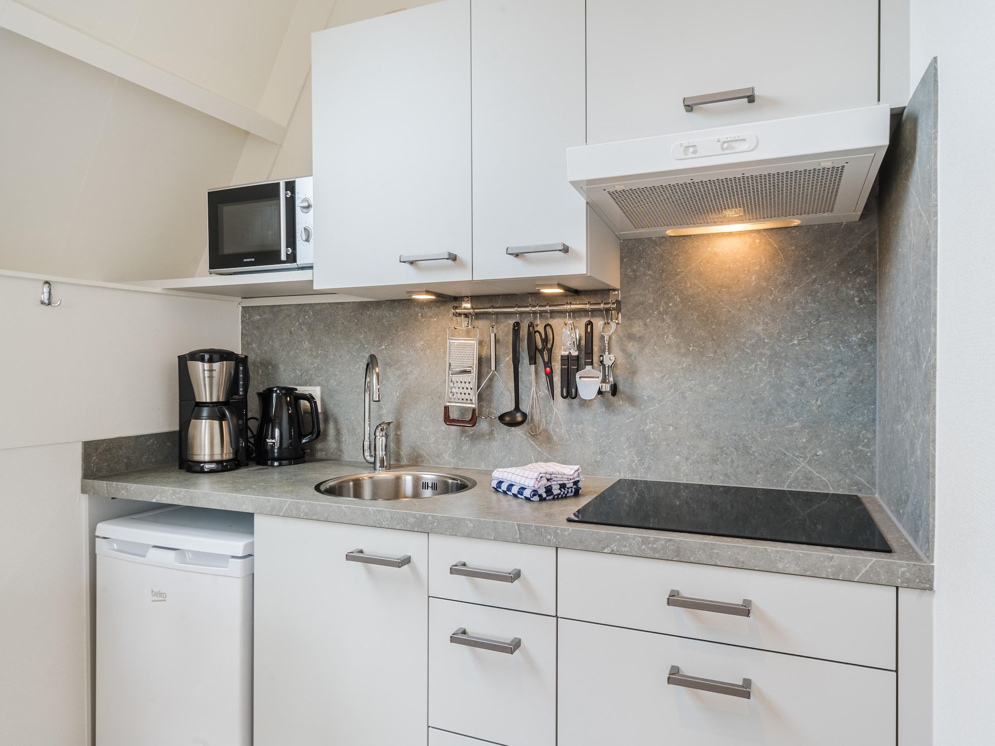 De keuken van Bosch en Zee 1 in De Koog Texel