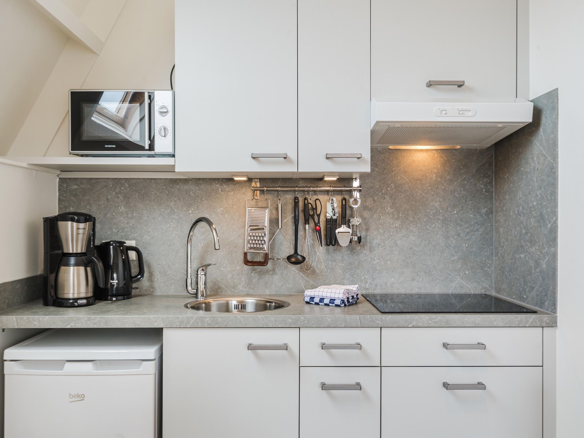 De keuken van Bosch en Zee 1 in De Koog Texel