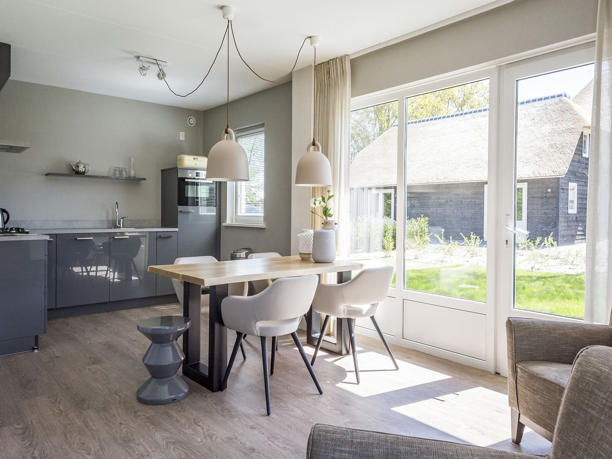 De woonkamer van Bouwlust E23 in De Cocksdorp Texel