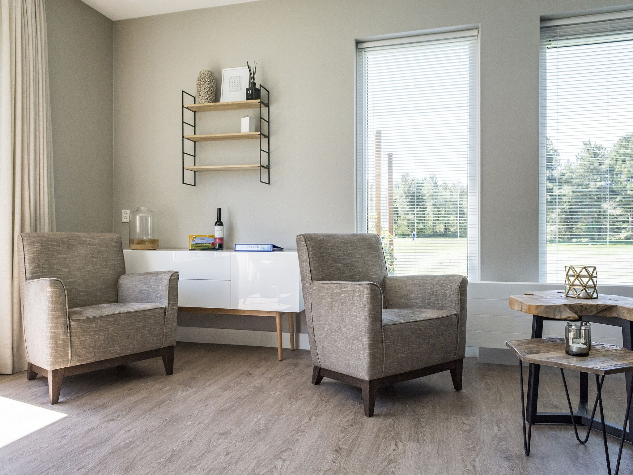 De woonkamer van Bouwlust E23 in De Cocksdorp Texel