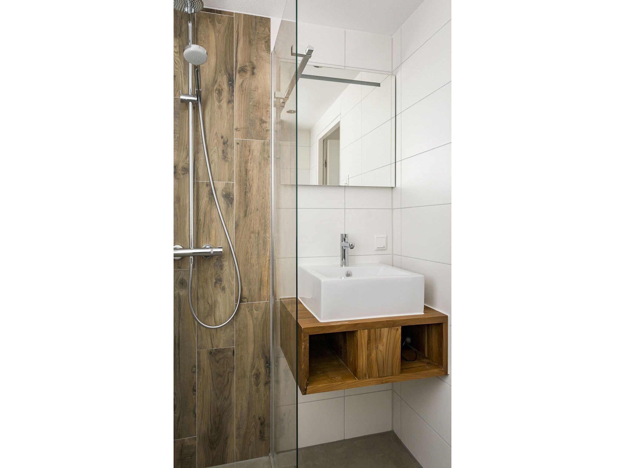 De badkamer van Bouwlust E23 in De Cocksdorp Texel