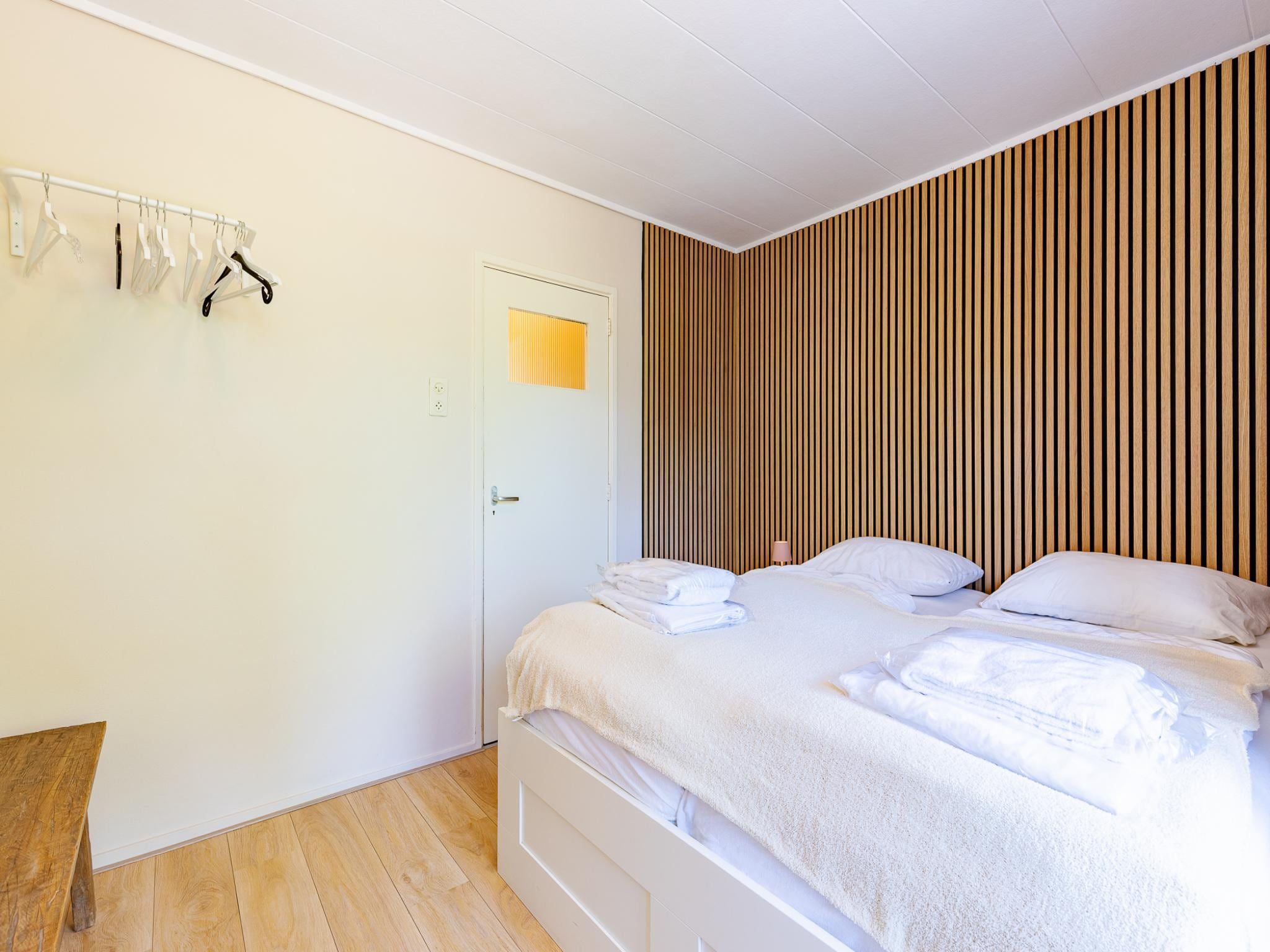 Een slaapkamer van Appartement Burg van Woelderenlaan in Vlissingen