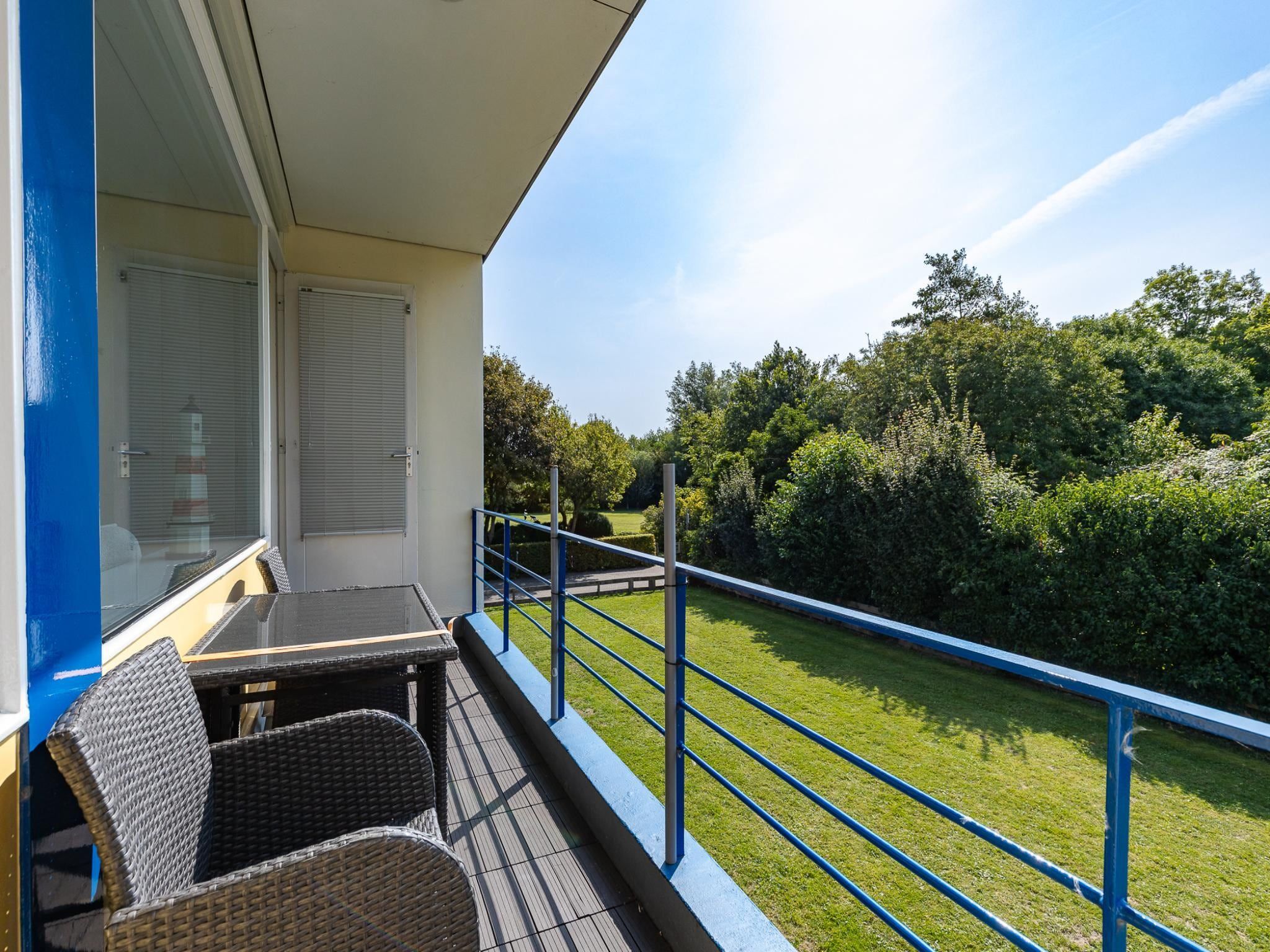 Het uitzicht vanaf Appartement Burg van Woelderenlaan in Vlissingen