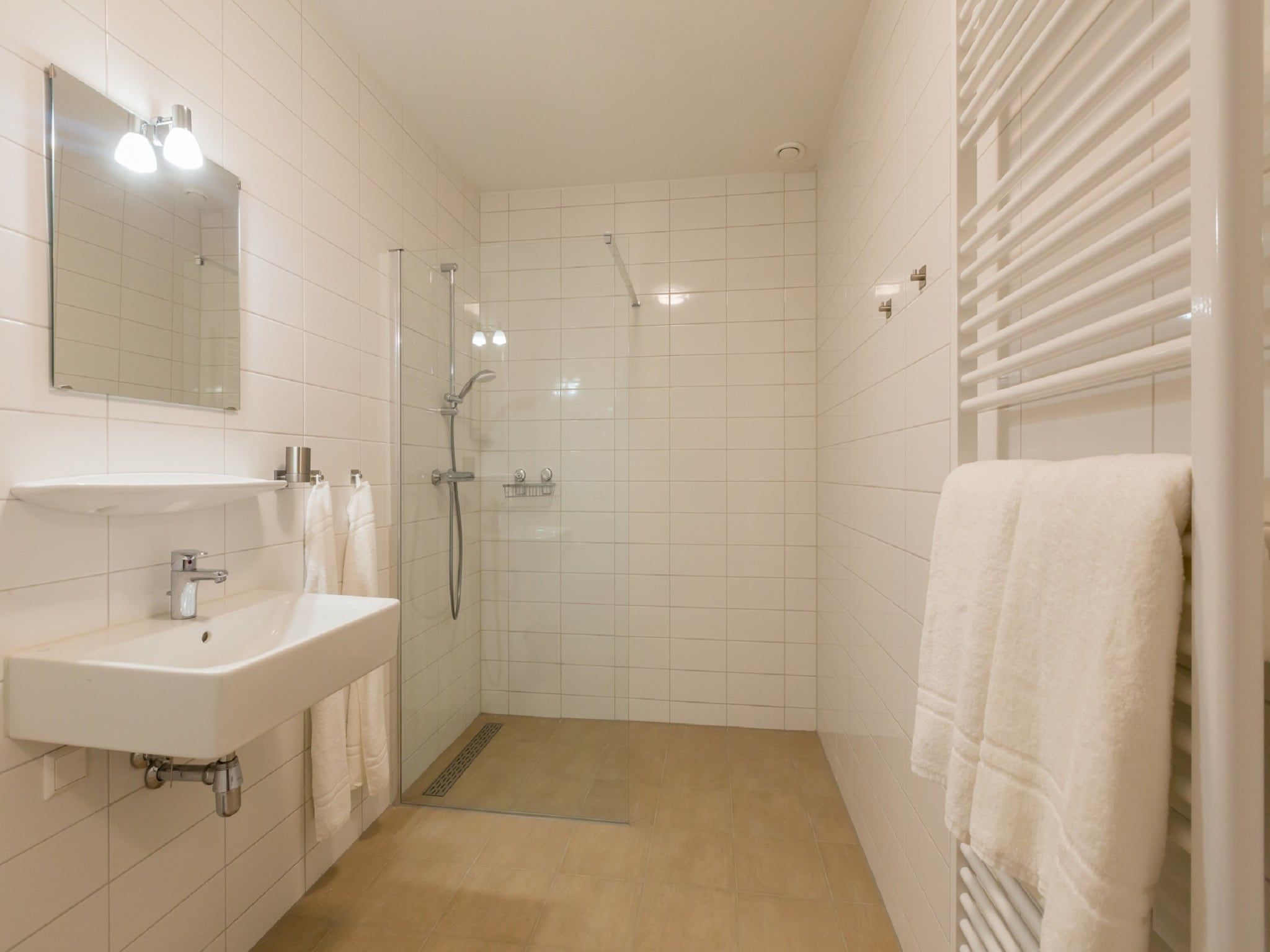 De badkamer van Aparthotel Zoutelande - 2 pers luxe studio - huisdier in Zoutelande