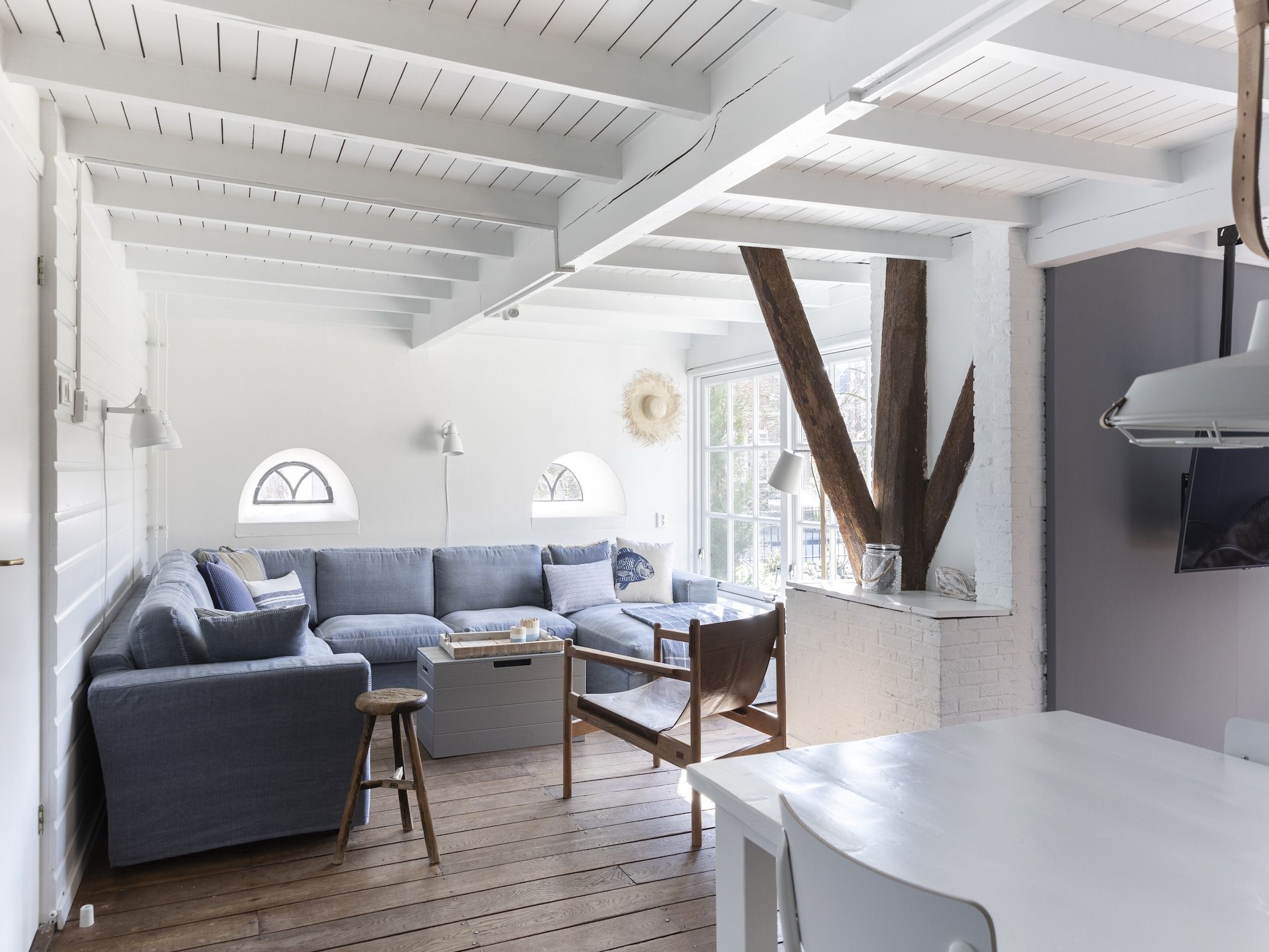 De woonkamer van De Groene Lantaarn in Groet (Schoorl)