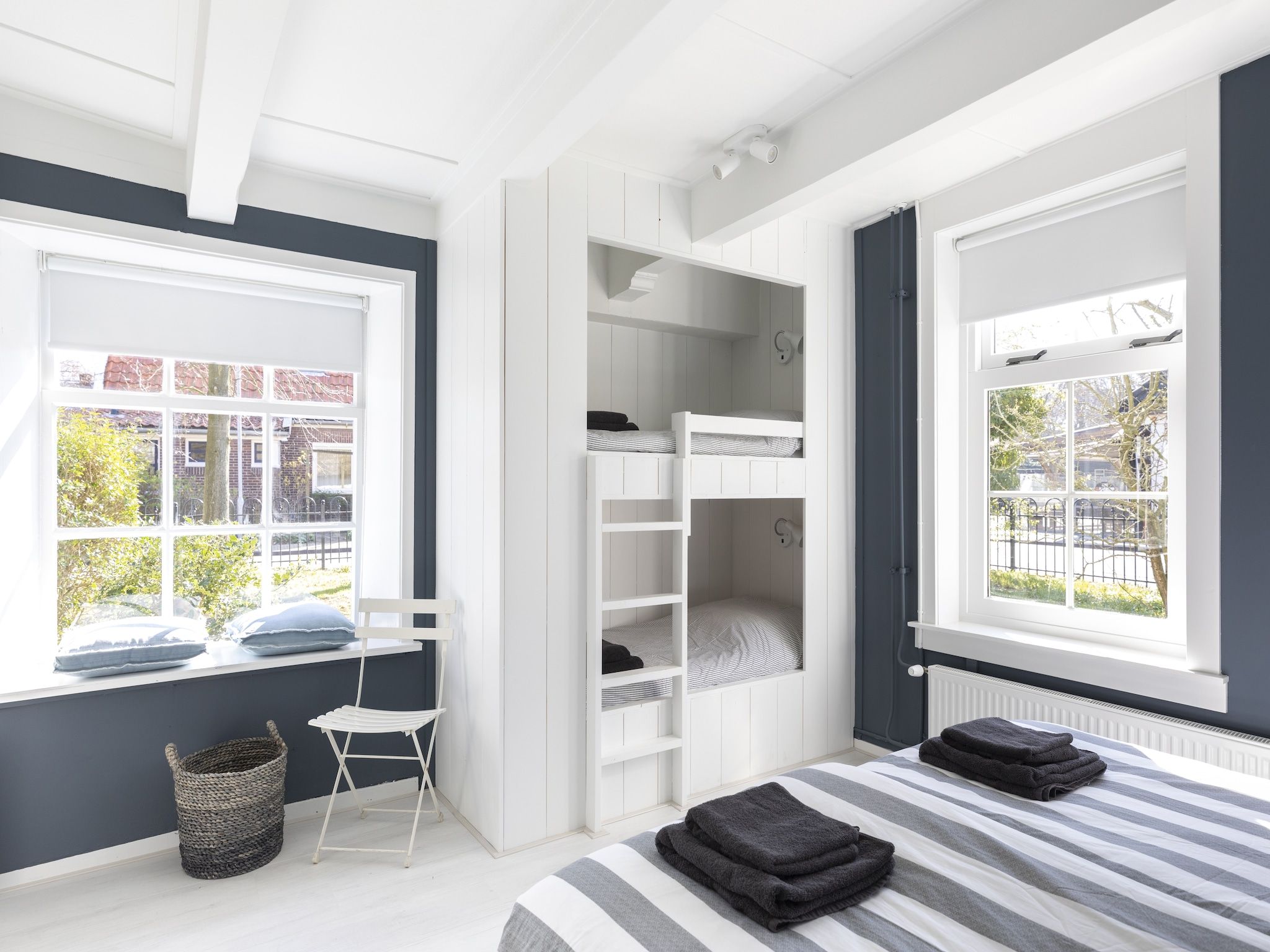 Een slaapkamer van De Groene Lantaarn in Groet (Schoorl)