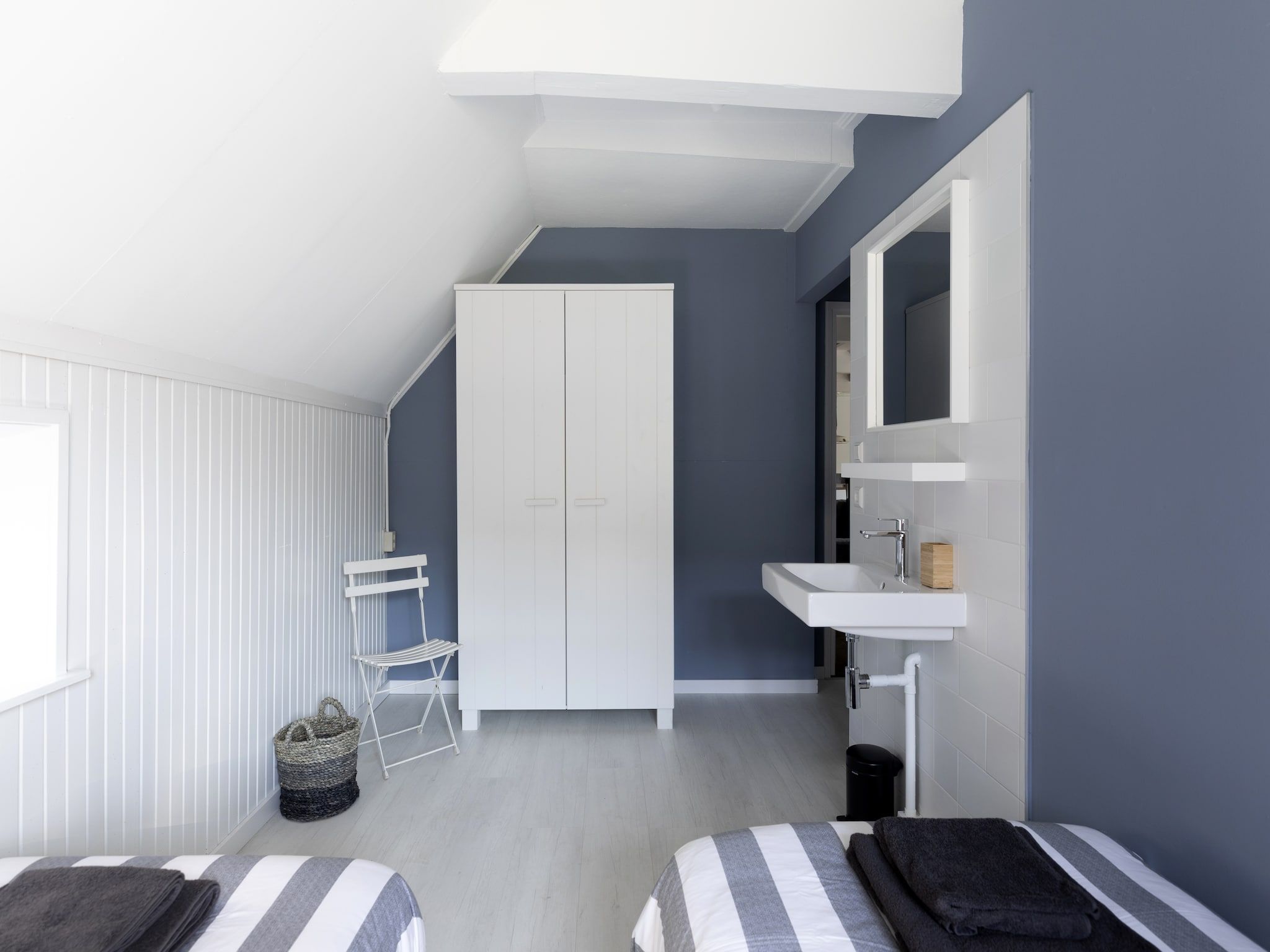 Een slaapkamer van De Groene Lantaarn in Groet (Schoorl)