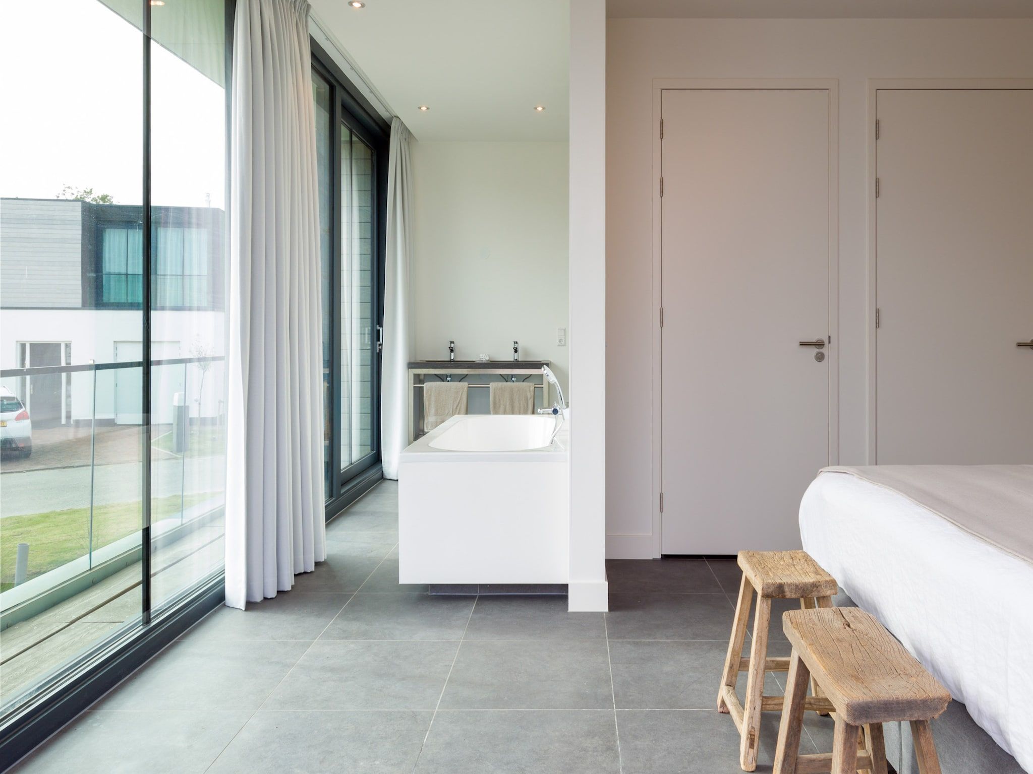 Een slaapkamer van Harbour Village 1 in Arnemuiden