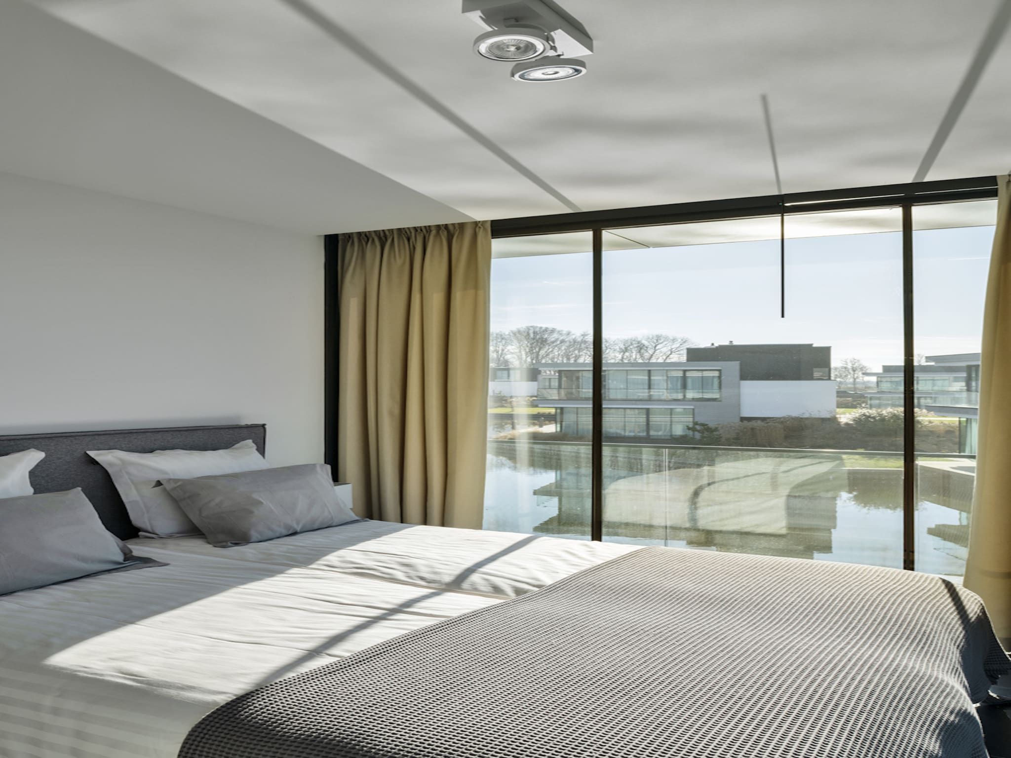 Een slaapkamer van Harbour Village 1 in Arnemuiden