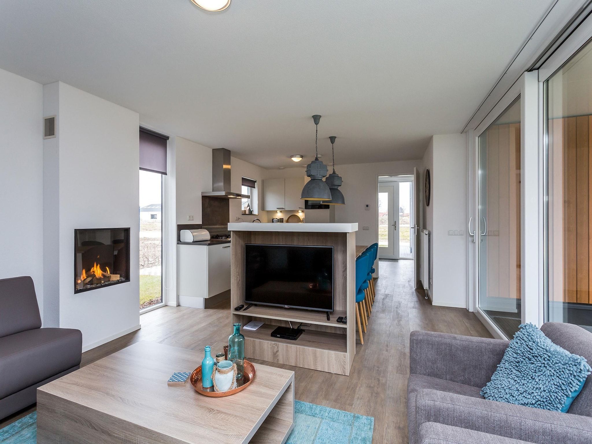 De woonkamer van Buitenhof De Leistert 27 in Roggel