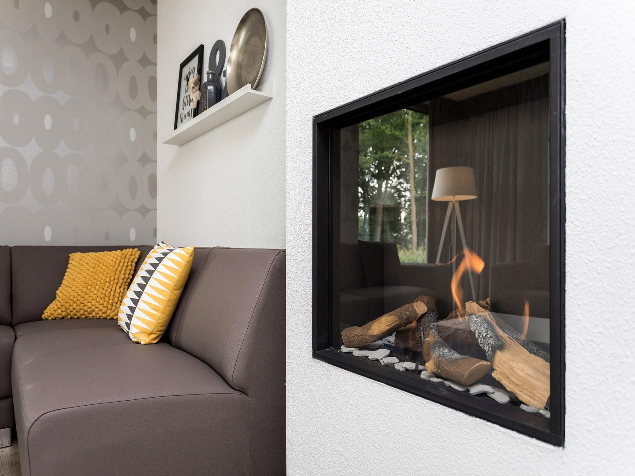 De woonkamer van Buitenhof De Leistert 28 in Roggel