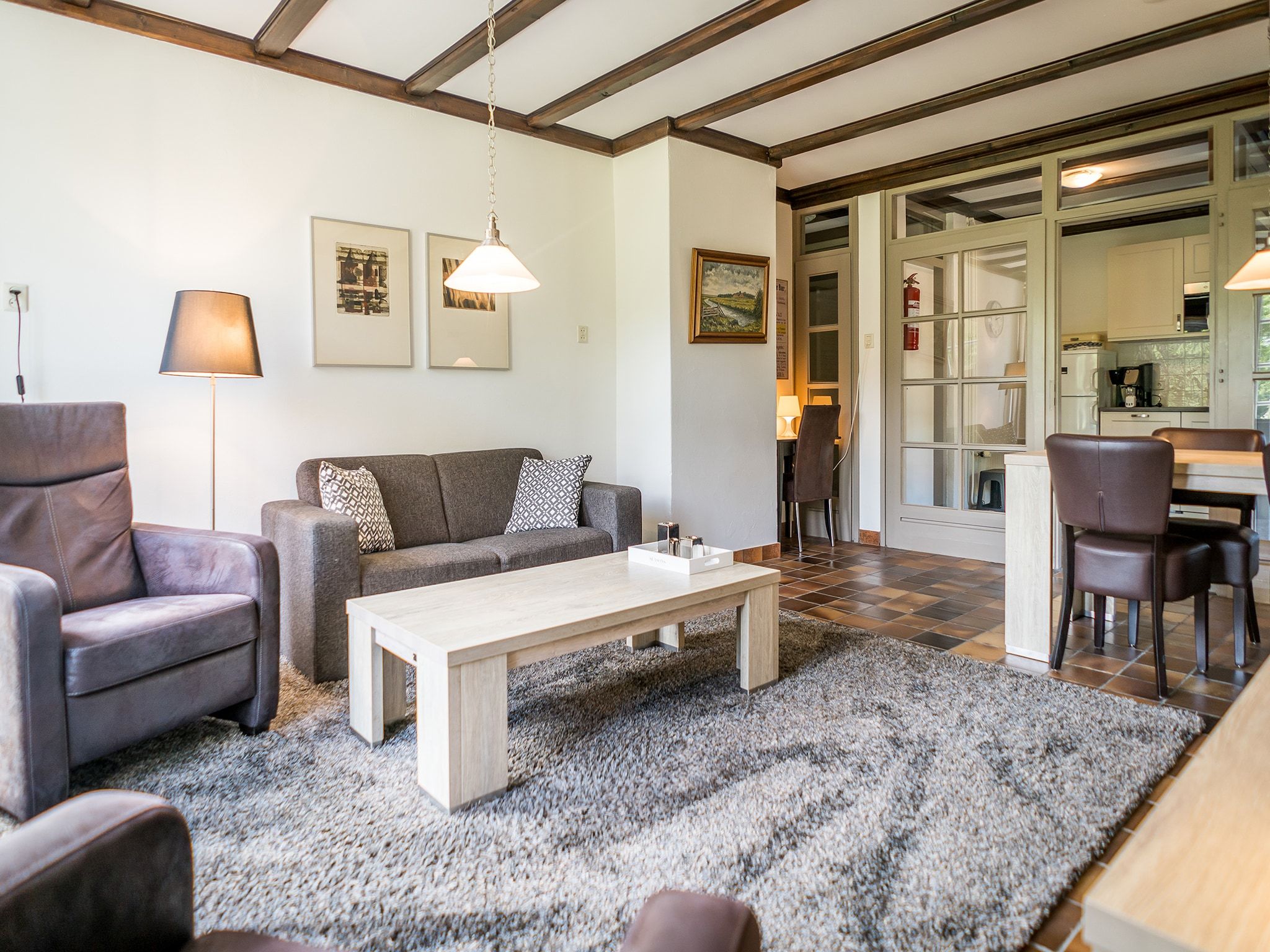 De woonkamer van Appartement Hoeve Holland R1 in De Cocksdorp - Texel