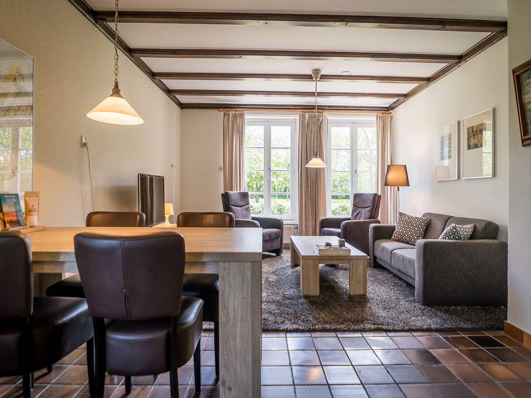 De woonkamer van Appartement Hoeve Holland R1 in De Cocksdorp - Texel