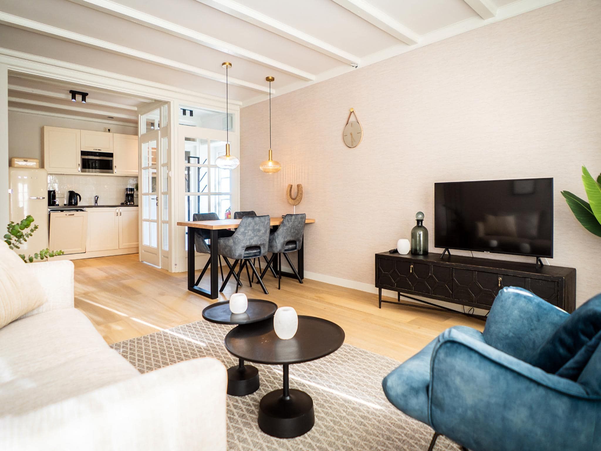 De woonkamer van Appartement Hoeve Holland R1 in De Cocksdorp - Texel