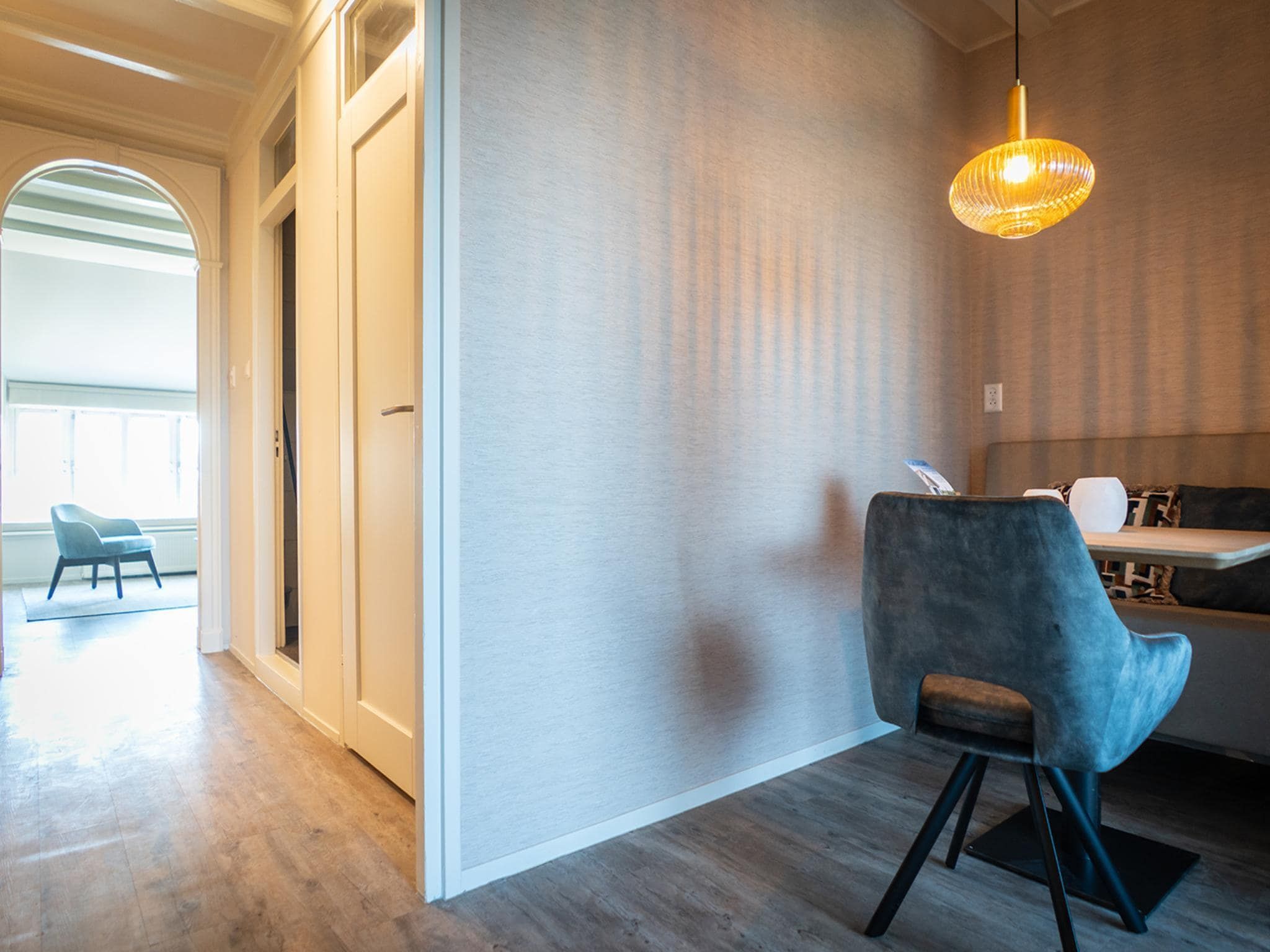 De eetkamer van Appartement Hoeve Holland X7 in De Cocksdorp Texel