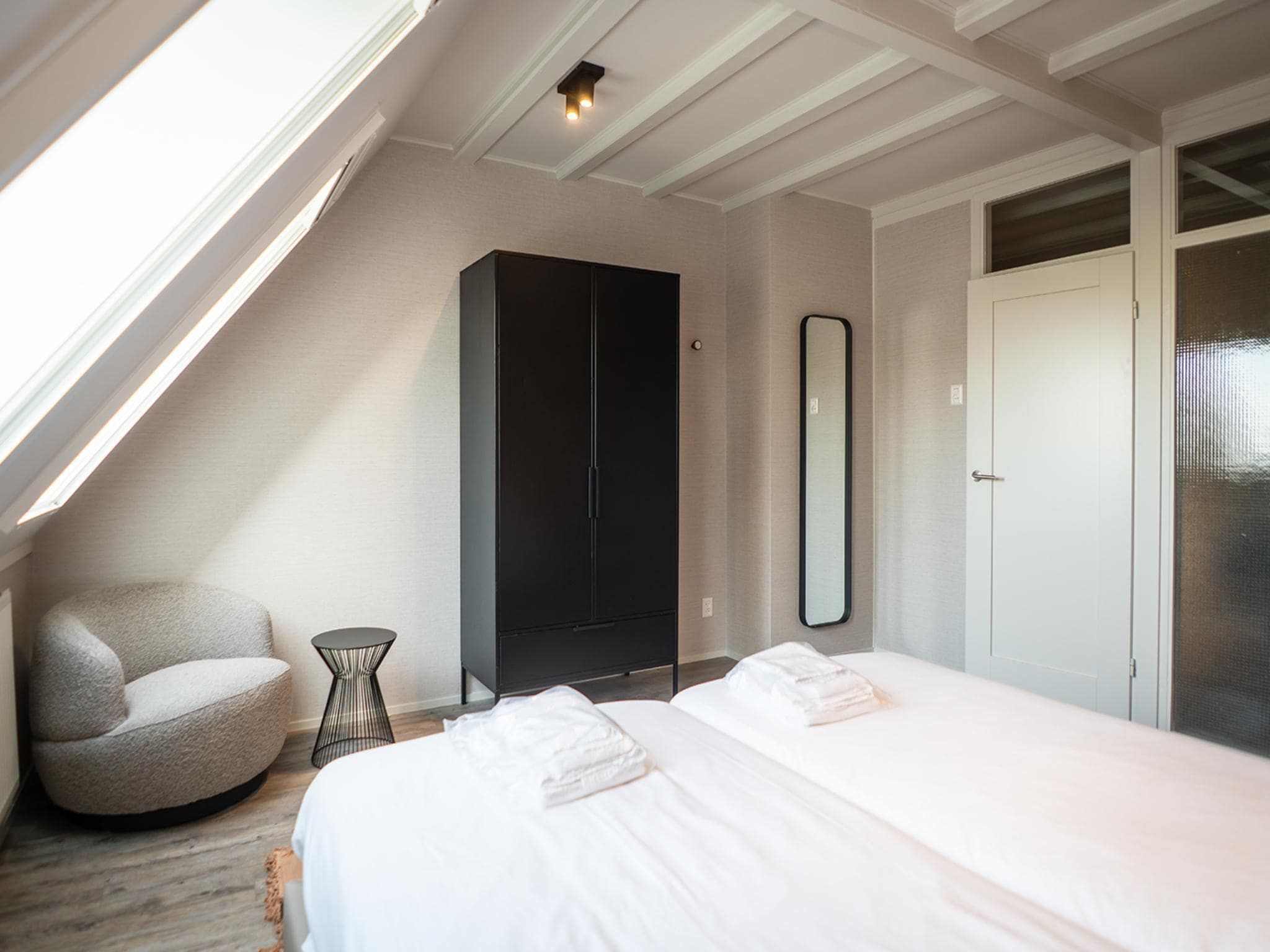 Een slaapkamer van Appartement Hoeve Holland X7 in De Cocksdorp Texel