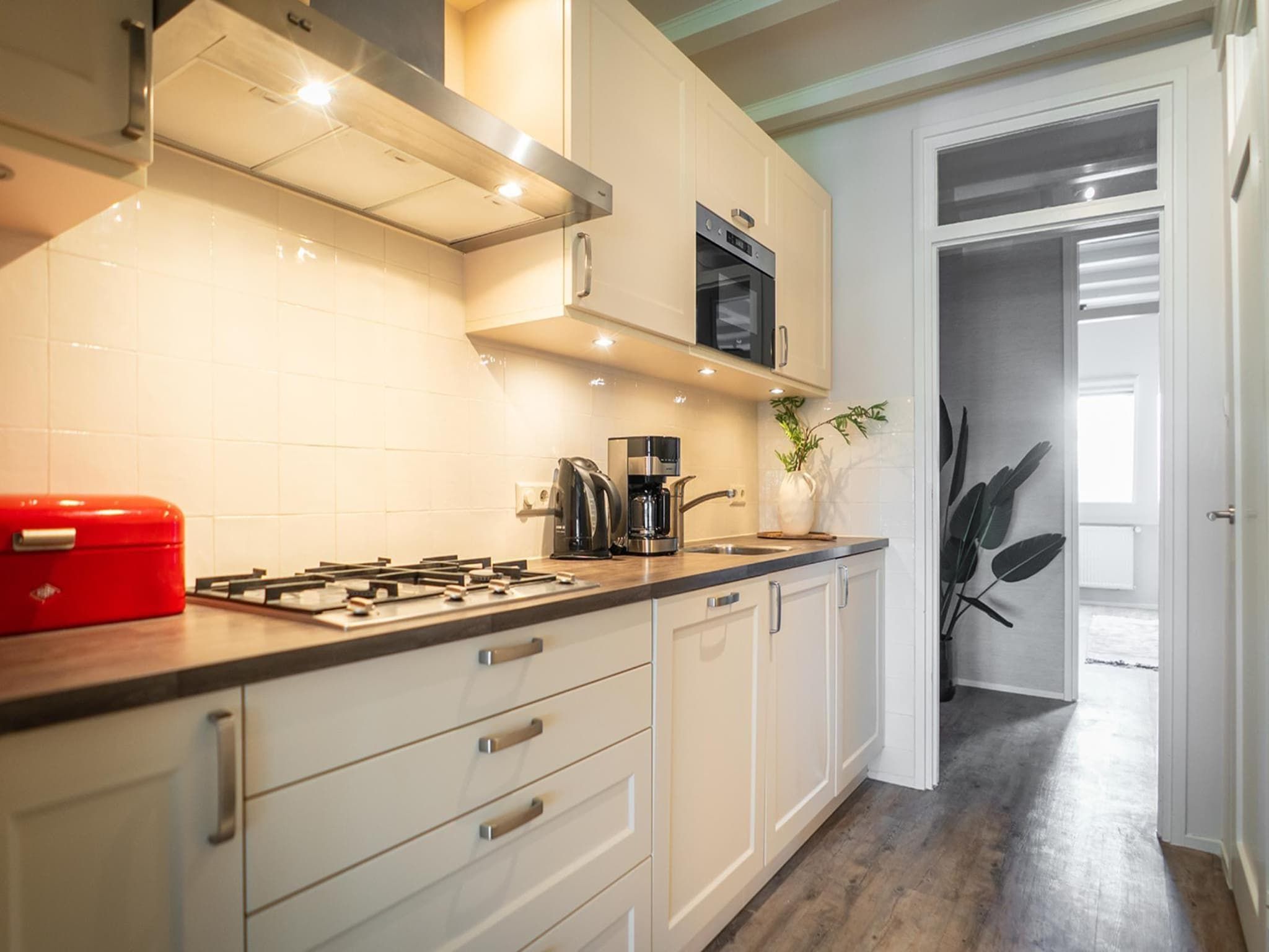 De keuken van Appartement Hoeve Holland X7 in De Cocksdorp Texel