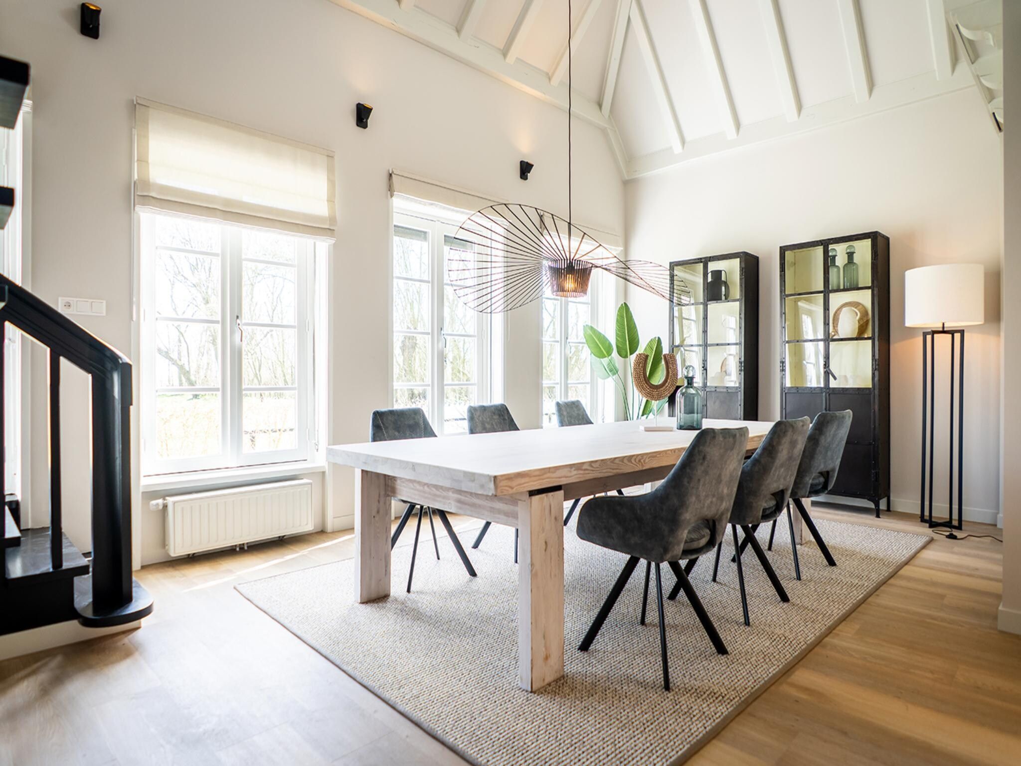 De eetkamer van App Hoeve Holland W6 in De Cocksdorp Texel