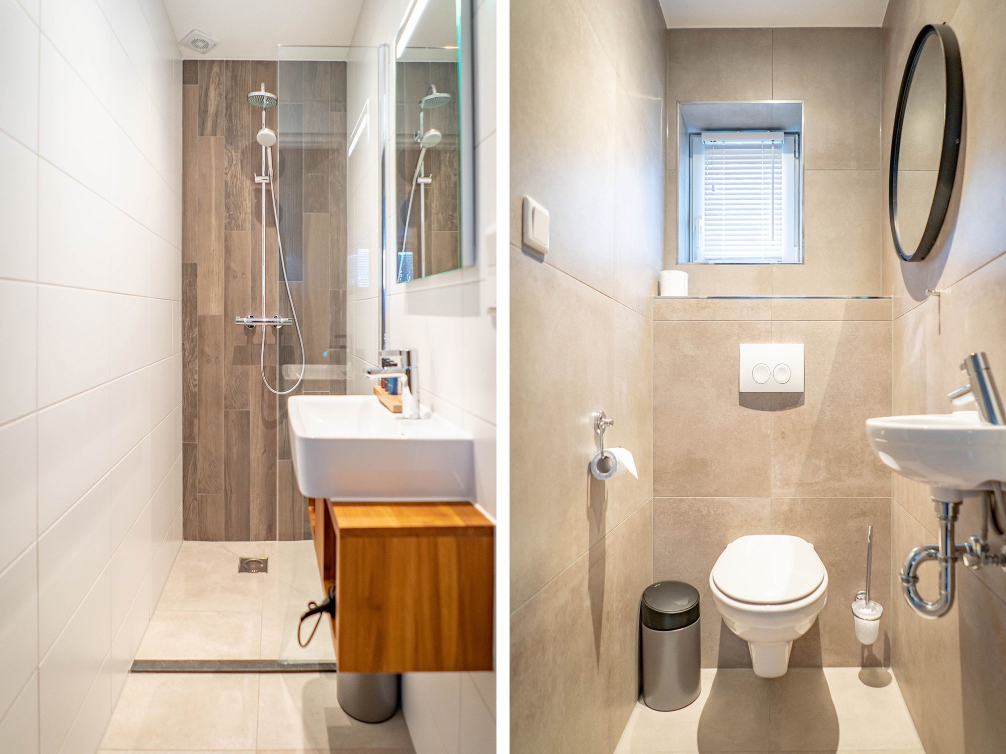 De badkamer van Stoeterij C65 in De Cocksdorp Texel