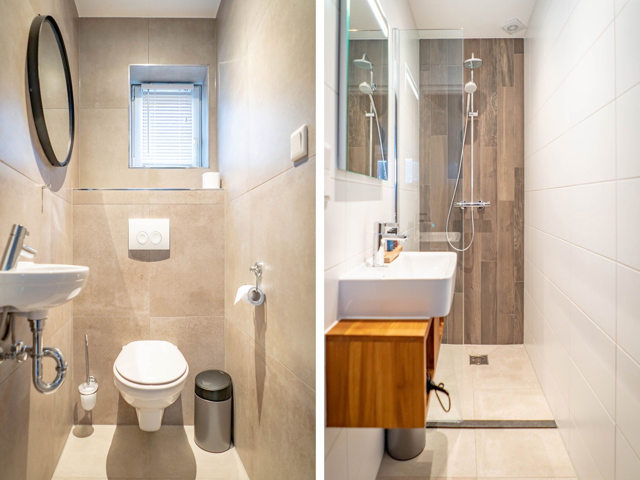 De badkamer van Stoeterij C65 in De Cocksdorp Texel