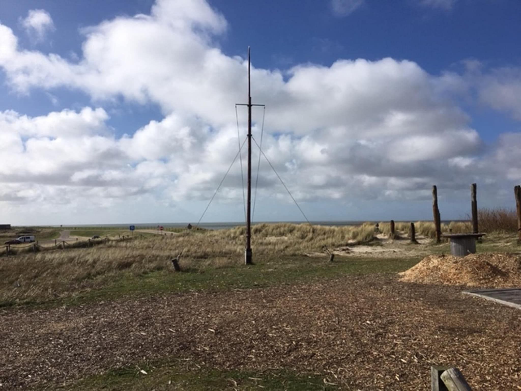 Het uitzicht vanaf Stoeterij C65 in De Cocksdorp Texel