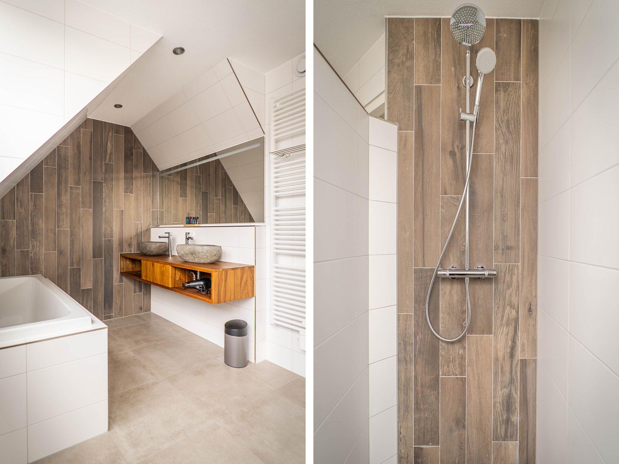 De badkamer van Hodshonstraat B-12 in De Cocksdorp