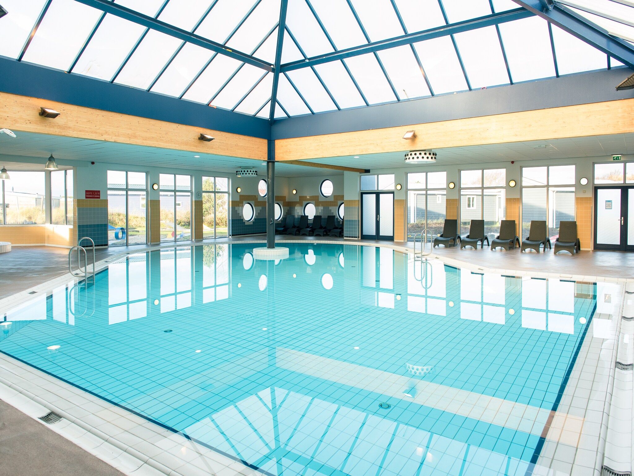 Parkfaciliteiten bij Vakantiepark Boomhiemke 14 in Hollum