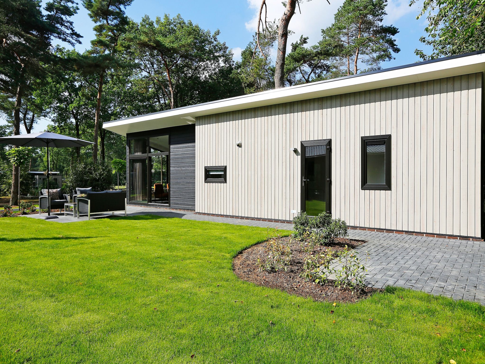 De buitenkant van Bospark Markelo 3 in Markelo