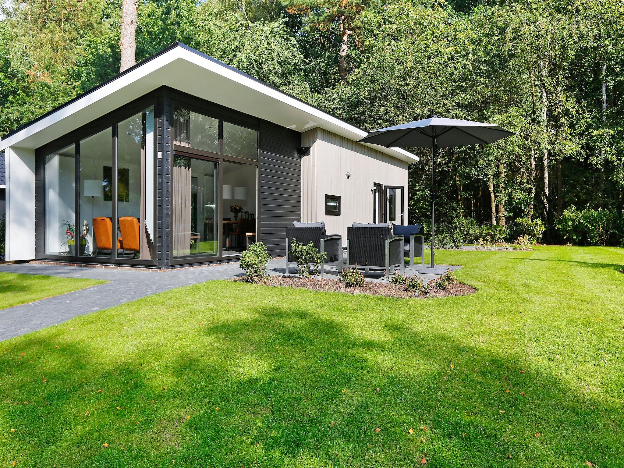 De buitenkant van Bospark Markelo 3 in Markelo