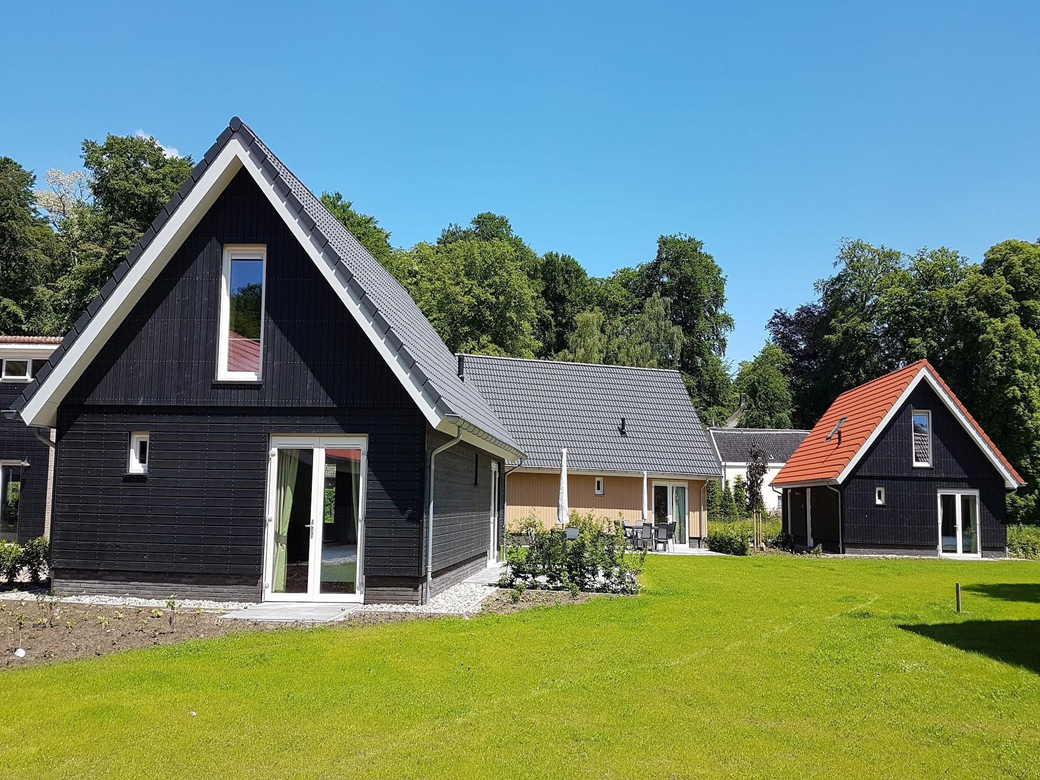 De buitenkant van Villapark Ehzerburg 2 in Almen