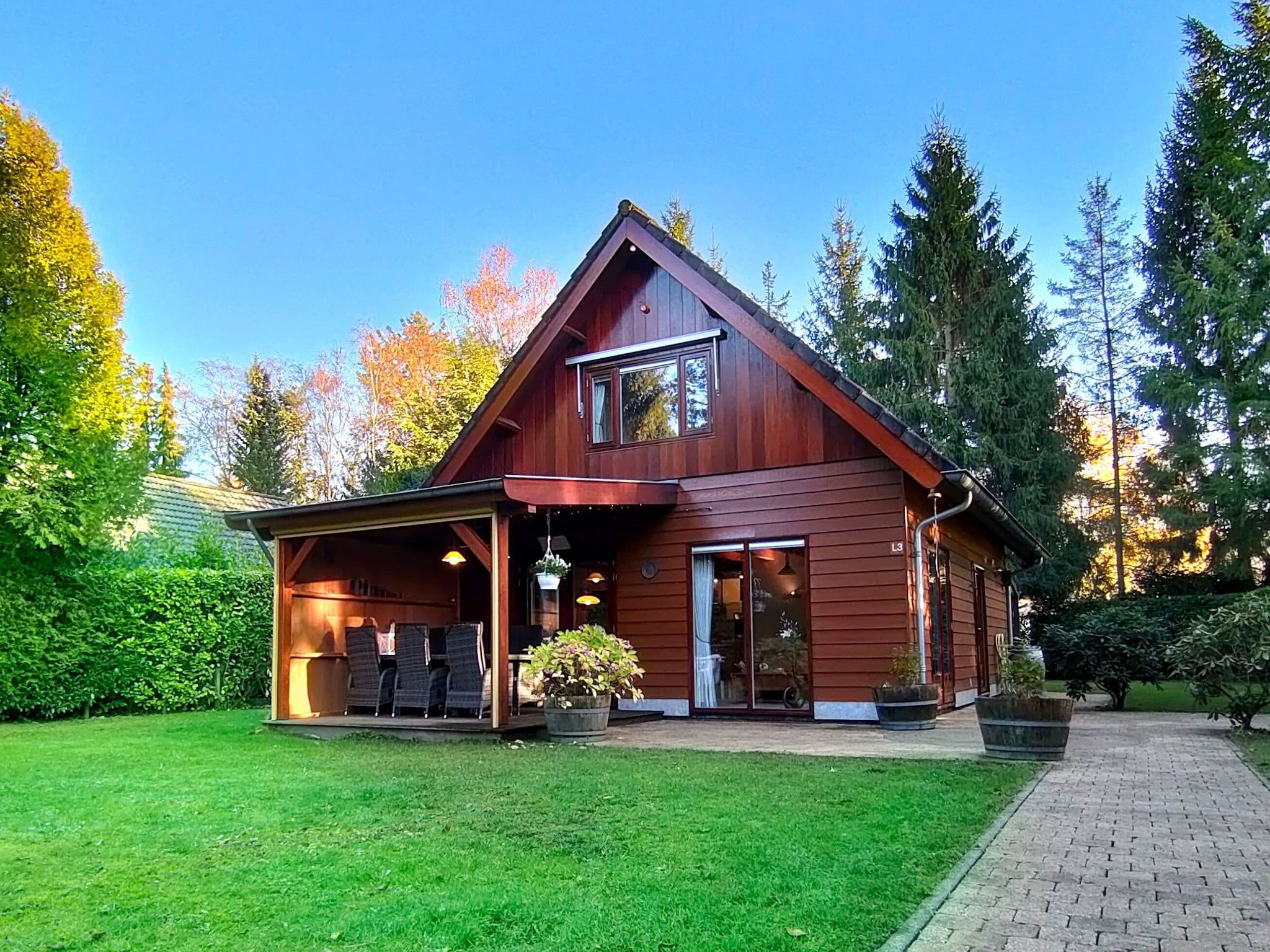 De buitenkant van Prachtig vrijstaand huis met tuin op de Veluwe in Epe
