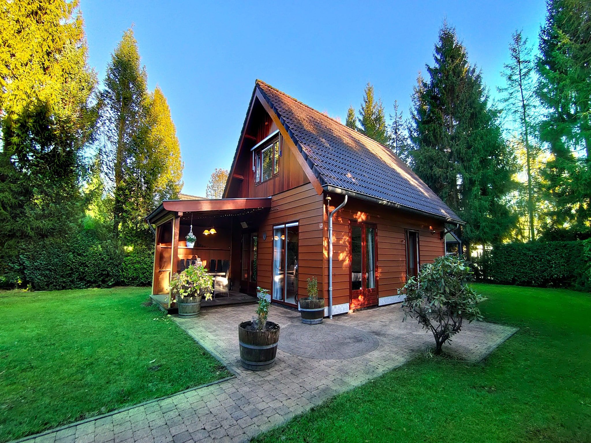 De buitenkant van Prachtig vrijstaand huis met tuin op de Veluwe in Epe