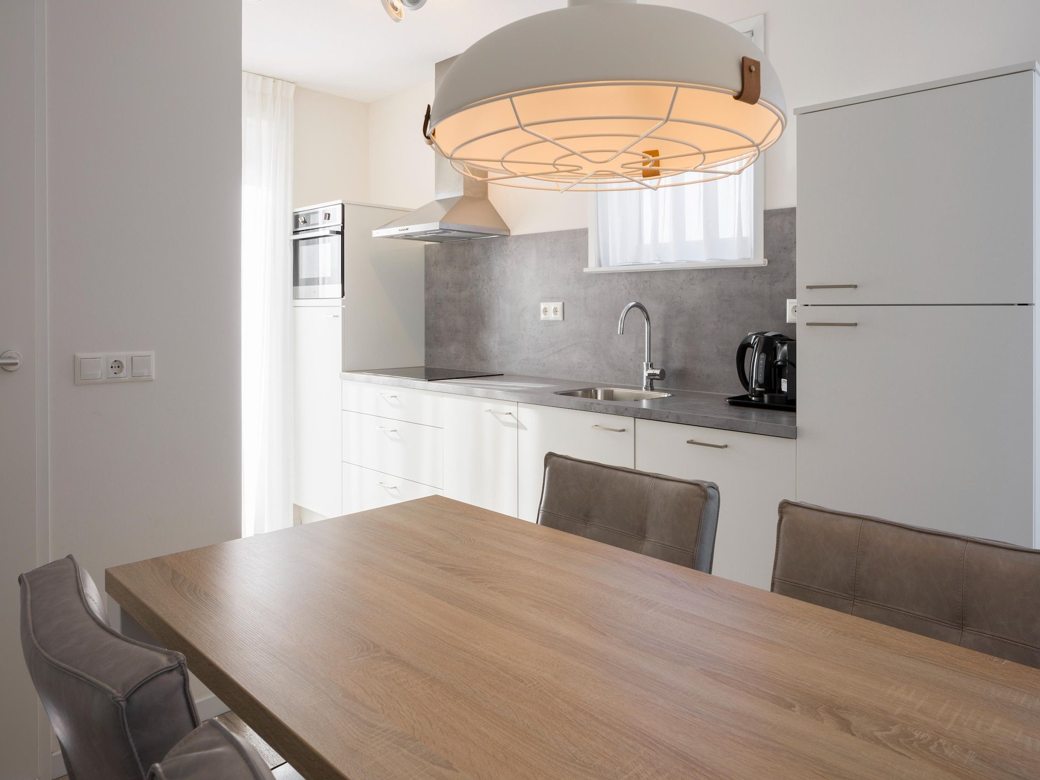 De keuken van Beach Resort Nieuwvliet-Bad 7 in Nieuwvliet-Bad