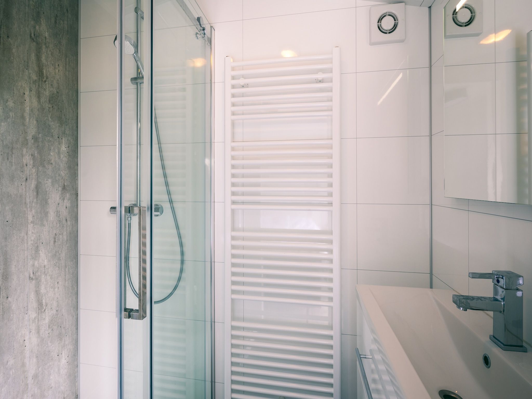 De badkamer van Vakantiepark Zeedijk 2 in Herkingen