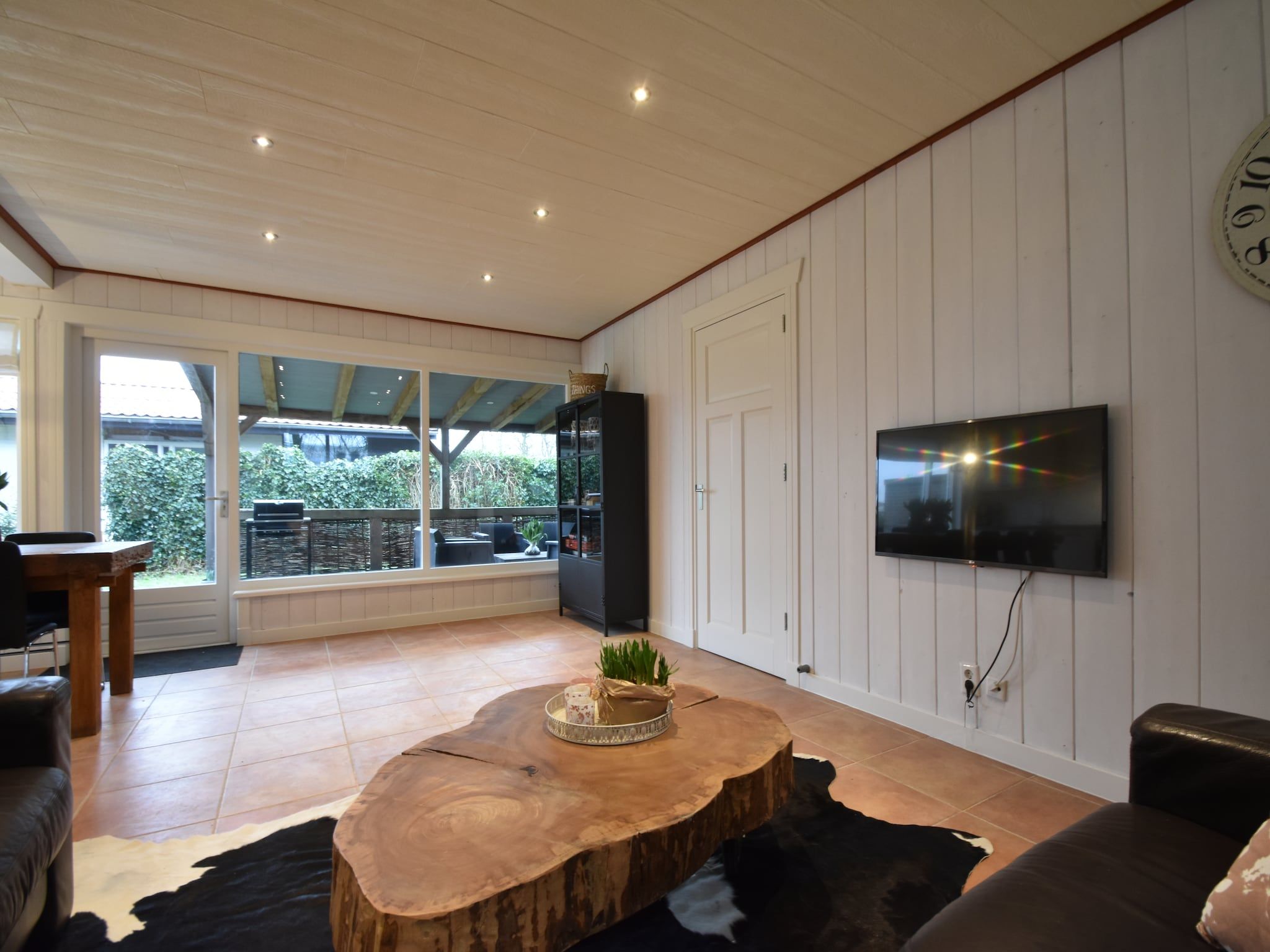 De woonkamer van 8p Garnekuul 1 in Callantsoog