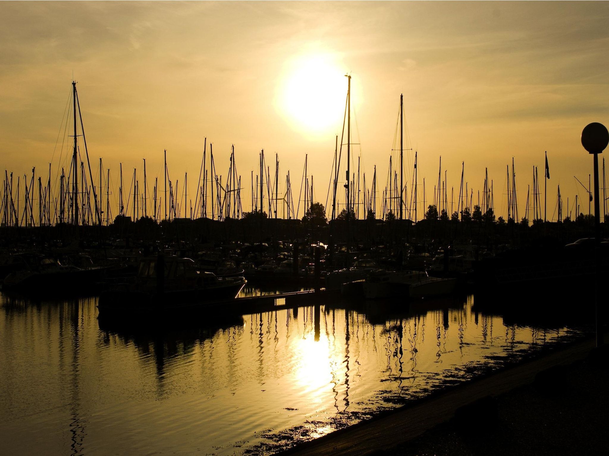 Het uitzicht vanaf Water Village 3 in Kamperland