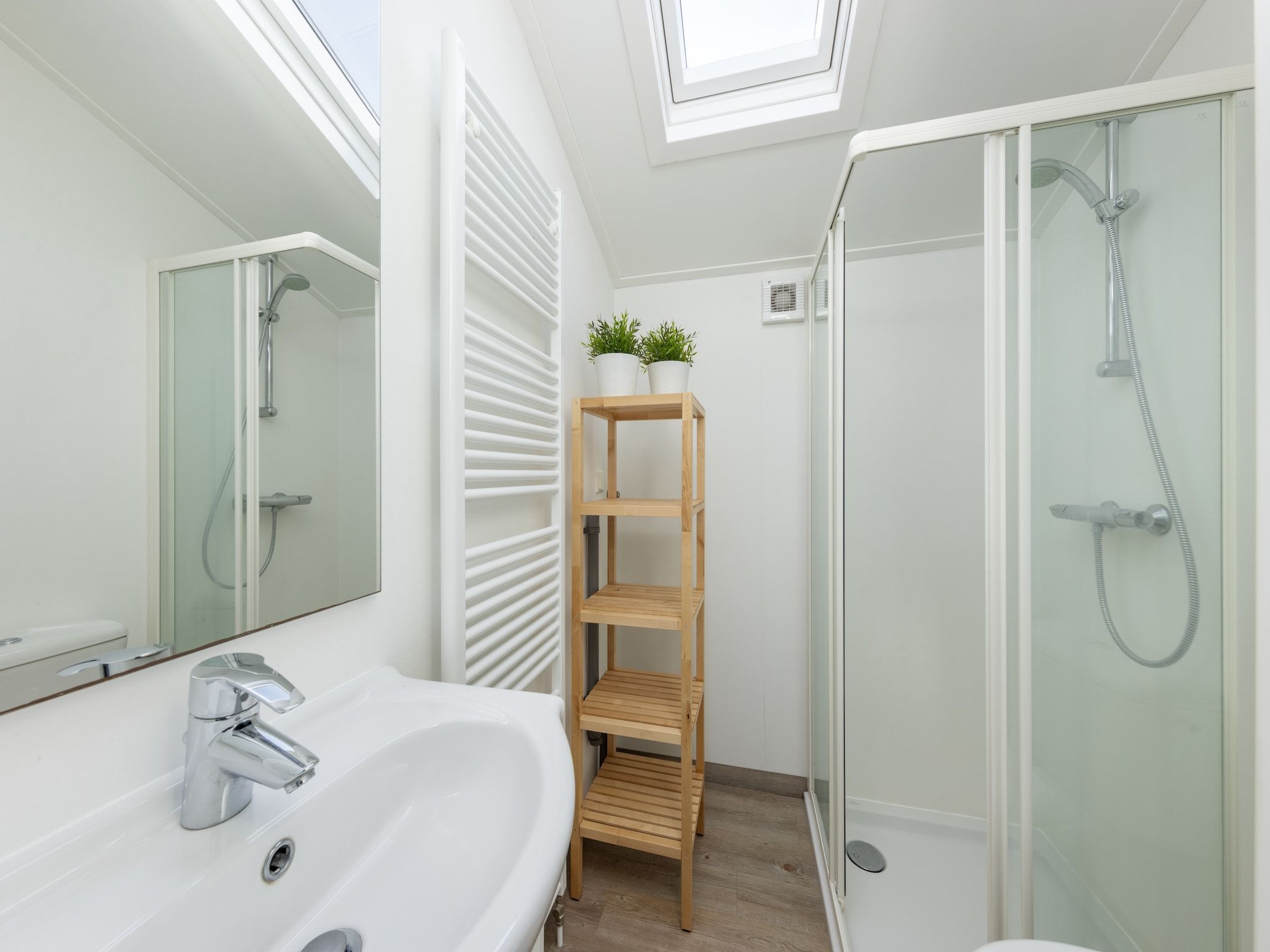 De badkamer van Waterpark Terkaple 1 in Terkaple