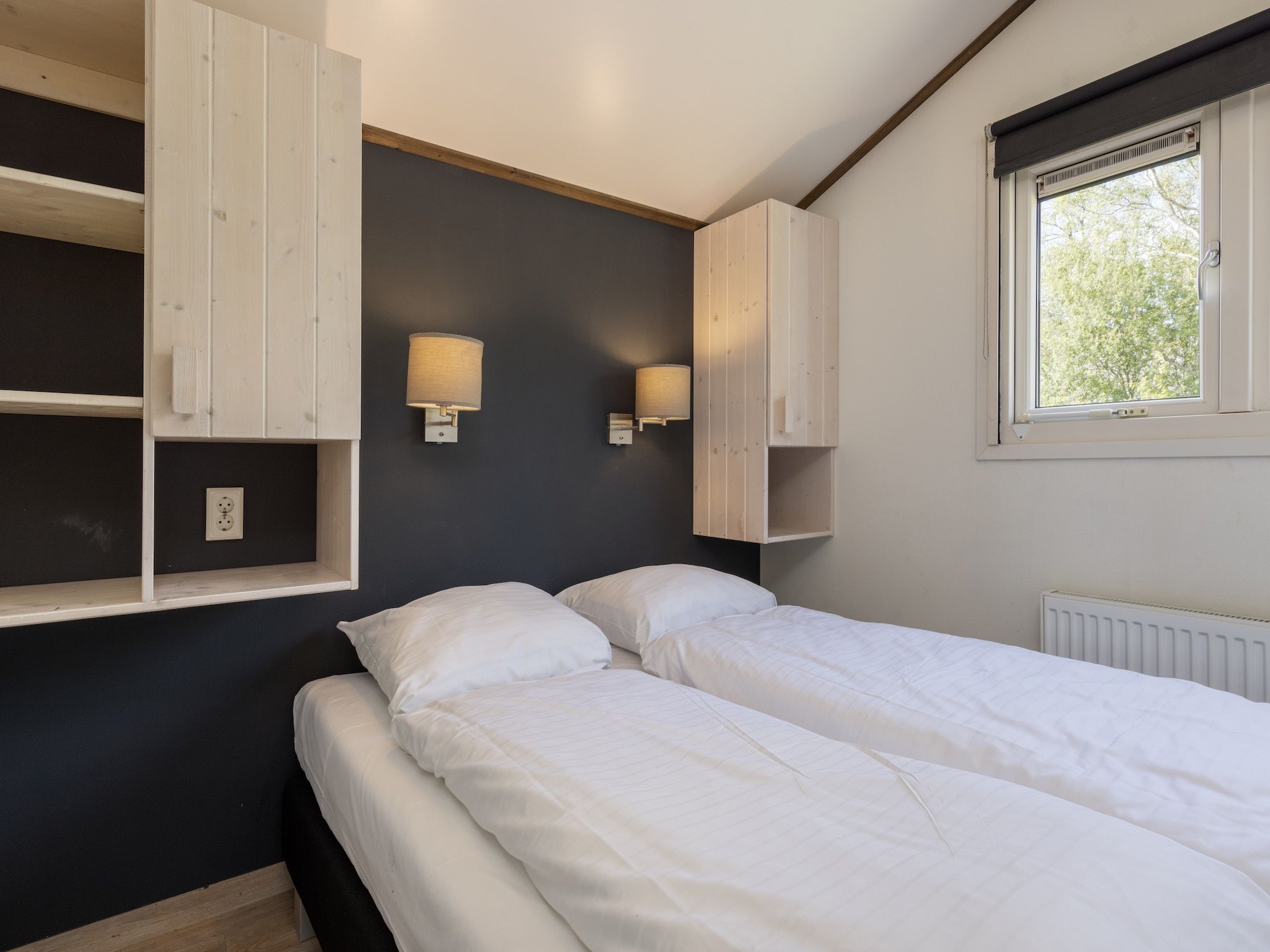 Een slaapkamer van Waterpark Terkaple 1 in Terkaple