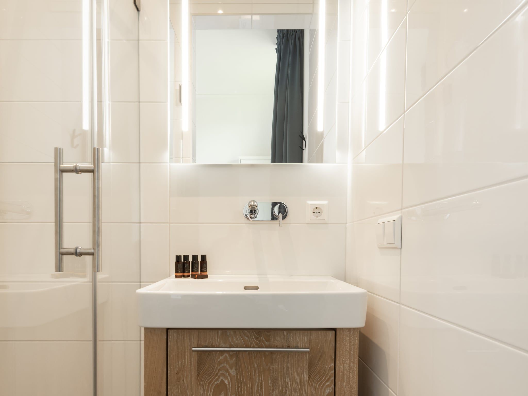 De badkamer van Friese Meren Villa's 2 in Delfstrahuizen