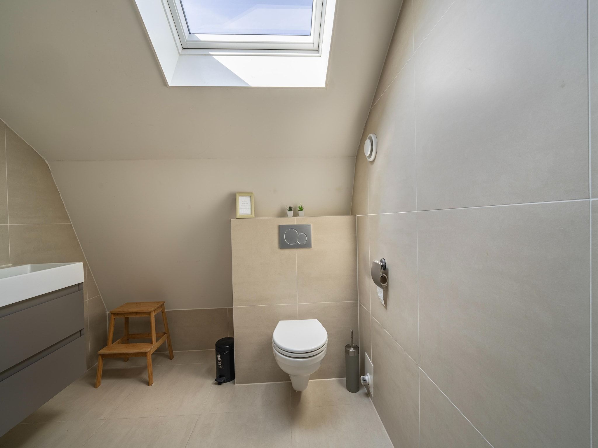 De badkamer van Duinvilla in Egmond aan den Hoef
