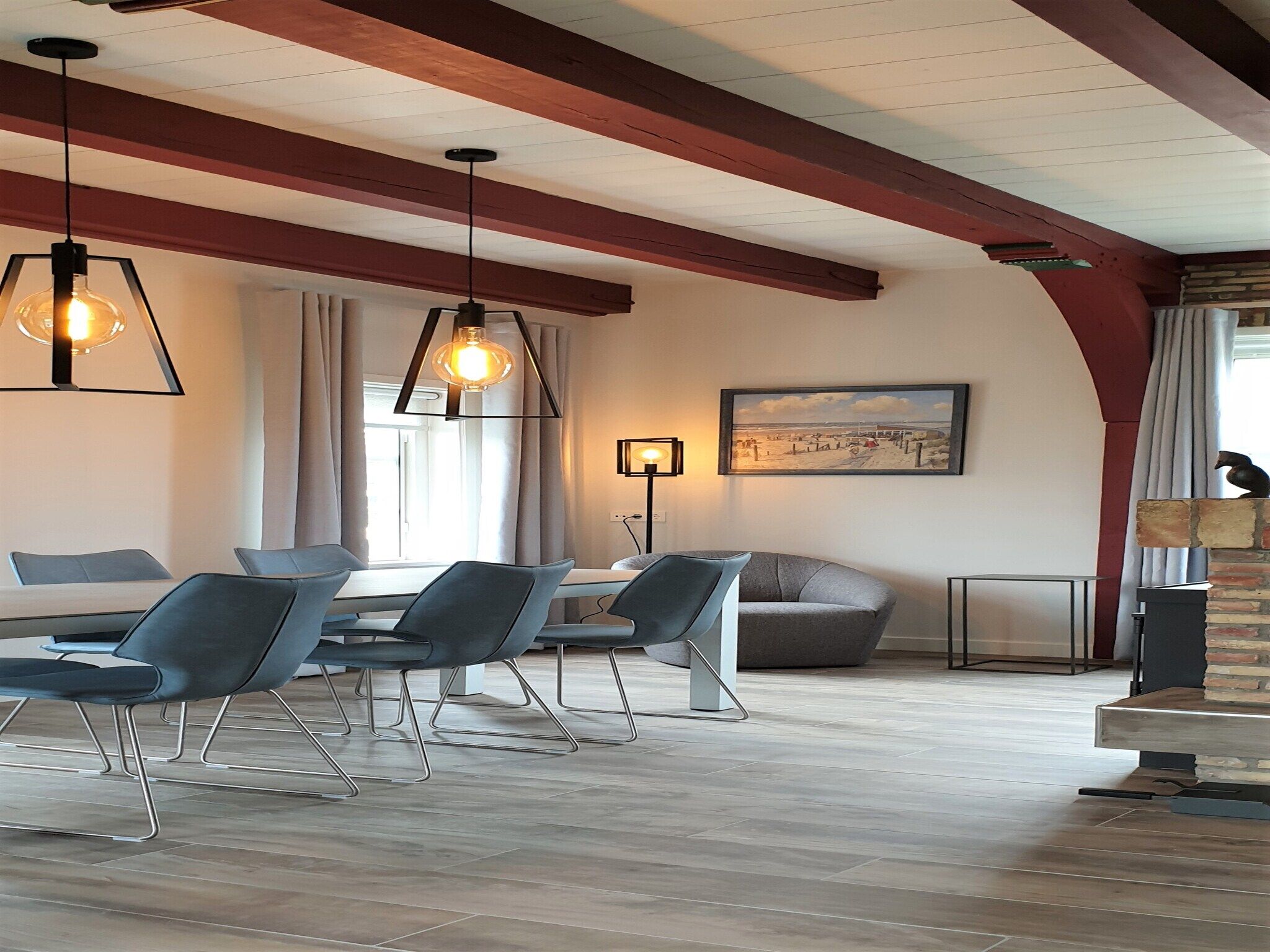 De woonkamer van Het Wambuis in Den Hoorn- Texel